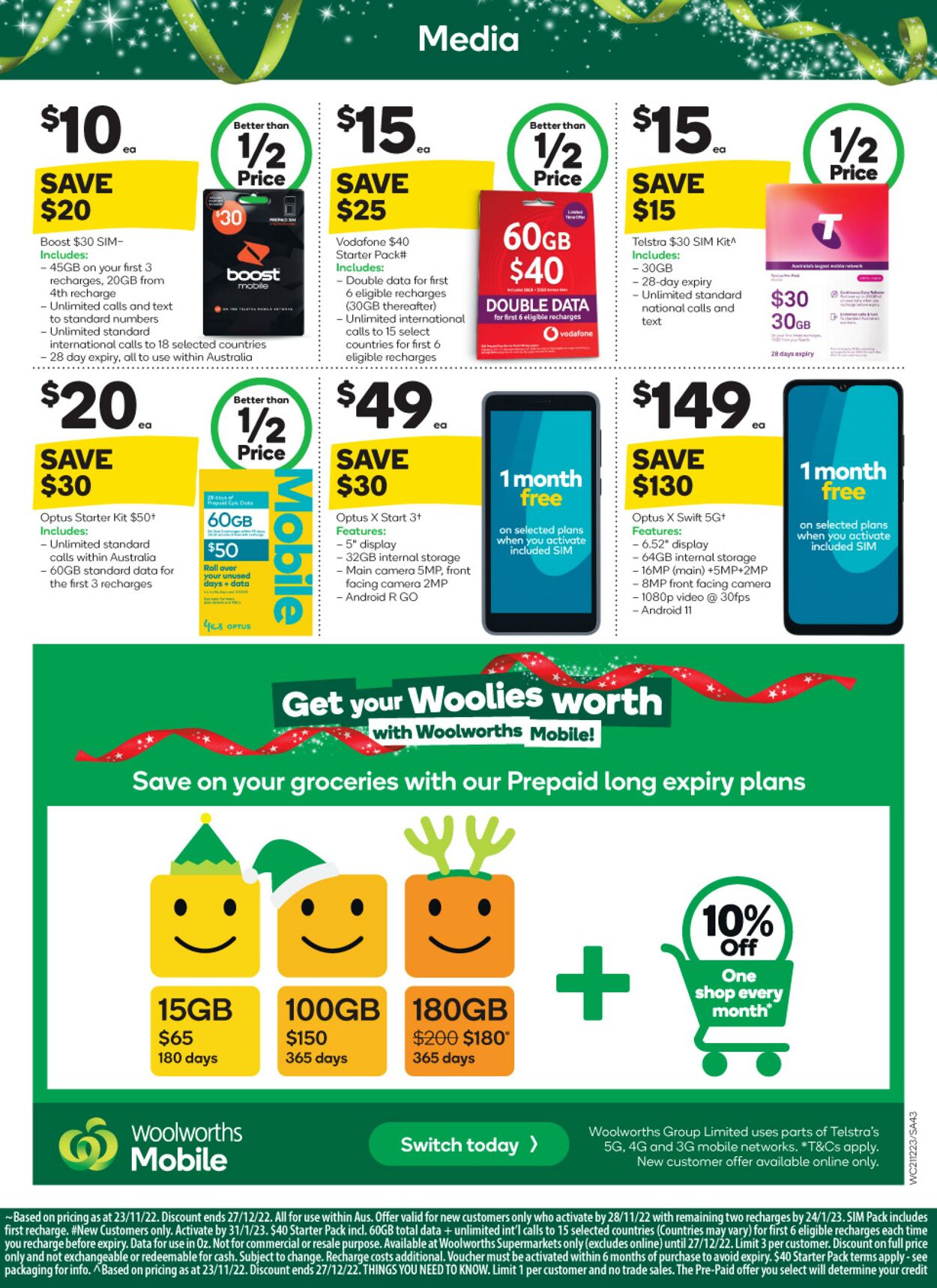 Catalogue Woolworths 21.12.2022 - 27.12.2022