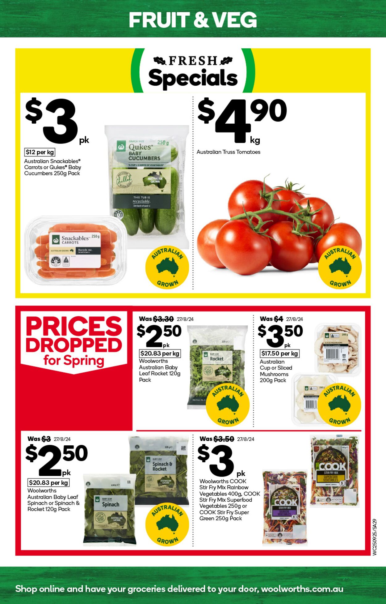 Catalogue Woolworths 25.09.2024 - 01.10.2024