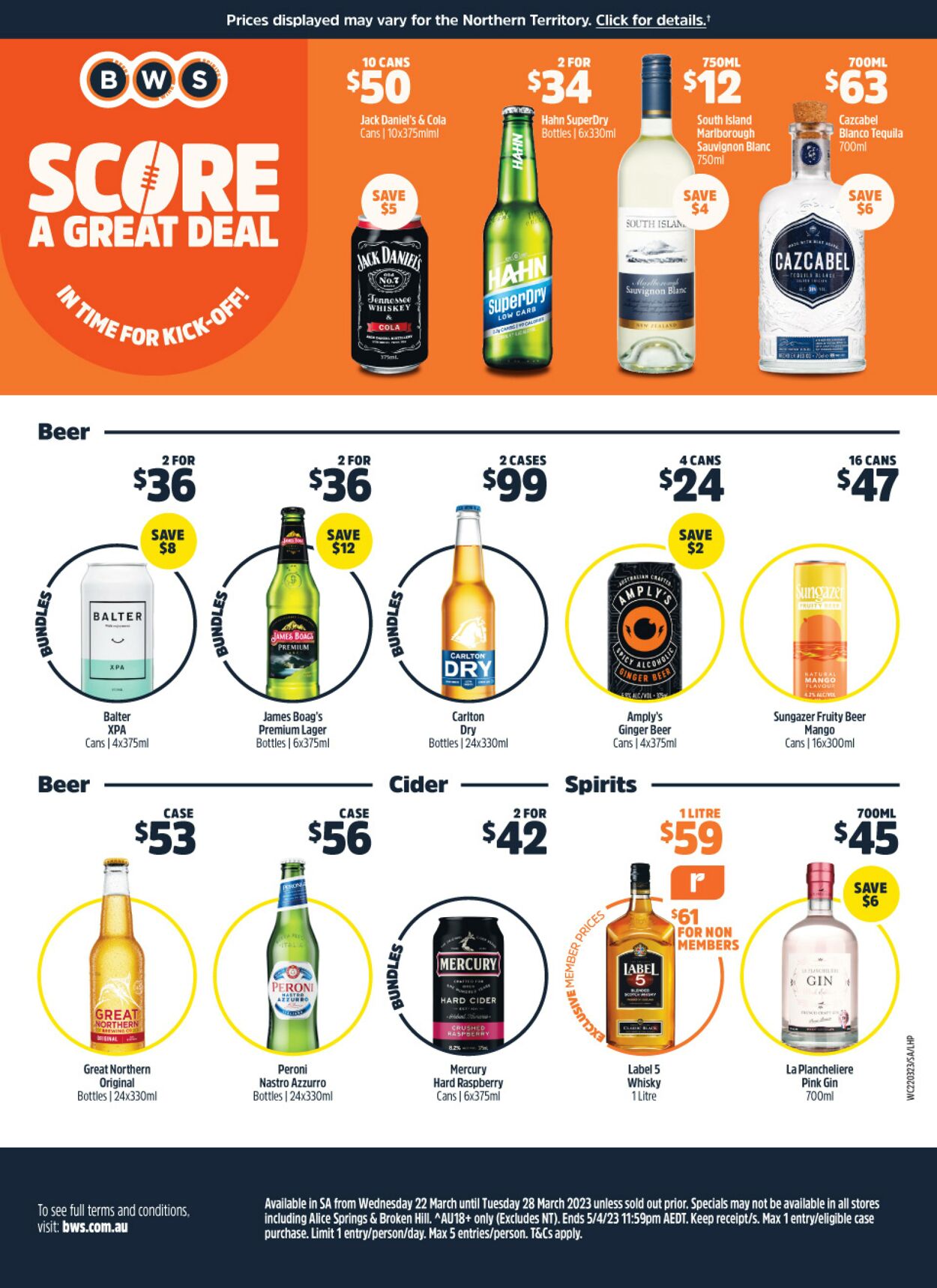 Catalogue Woolworths 22.03.2023 - 28.03.2023