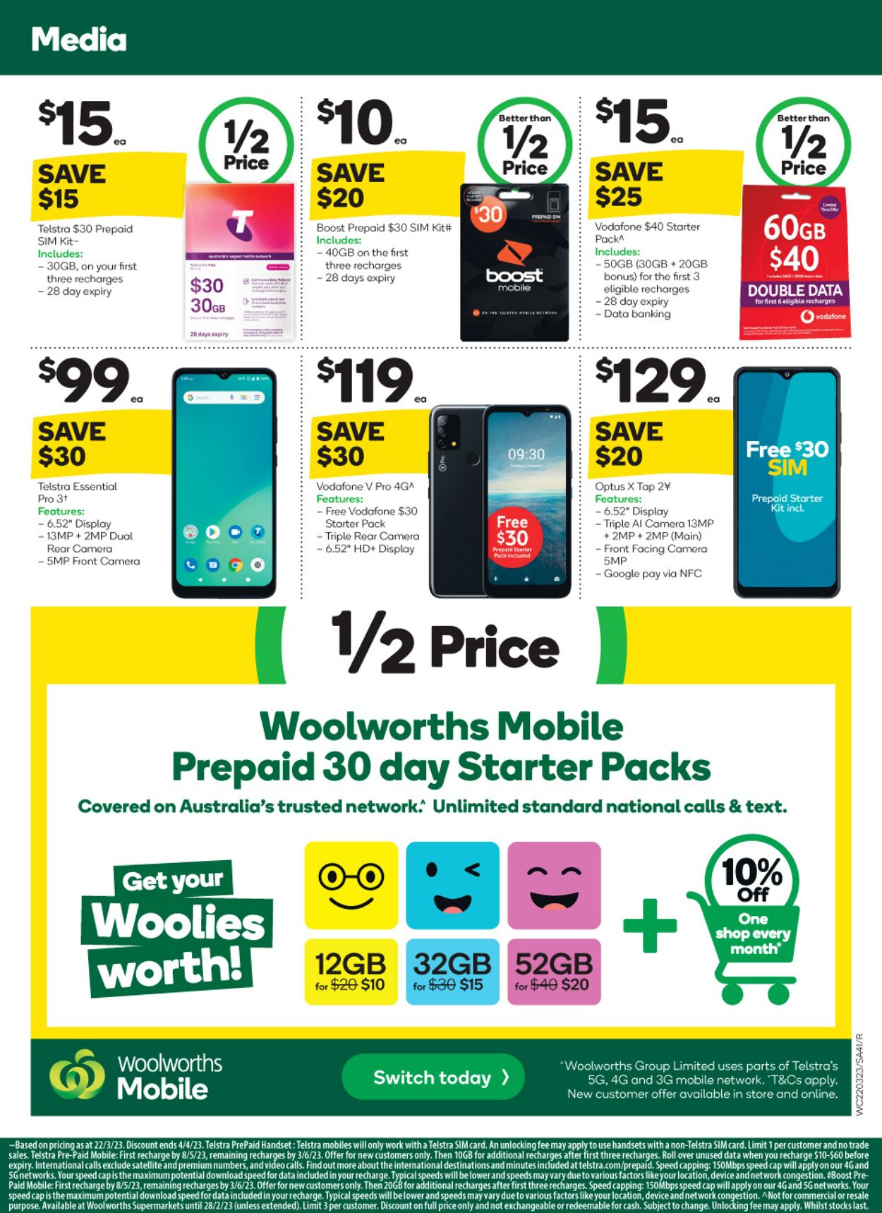 Catalogue Woolworths 22.03.2023 - 28.03.2023