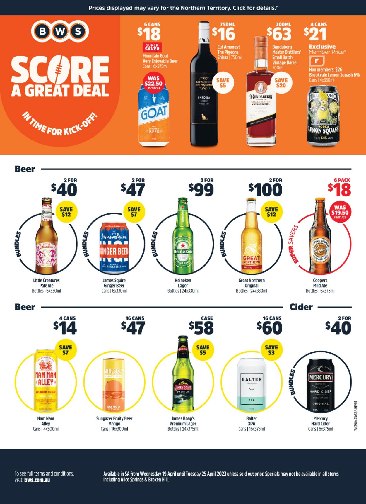 Catalogue Woolworths 19.04.2023 - 25.04.2023