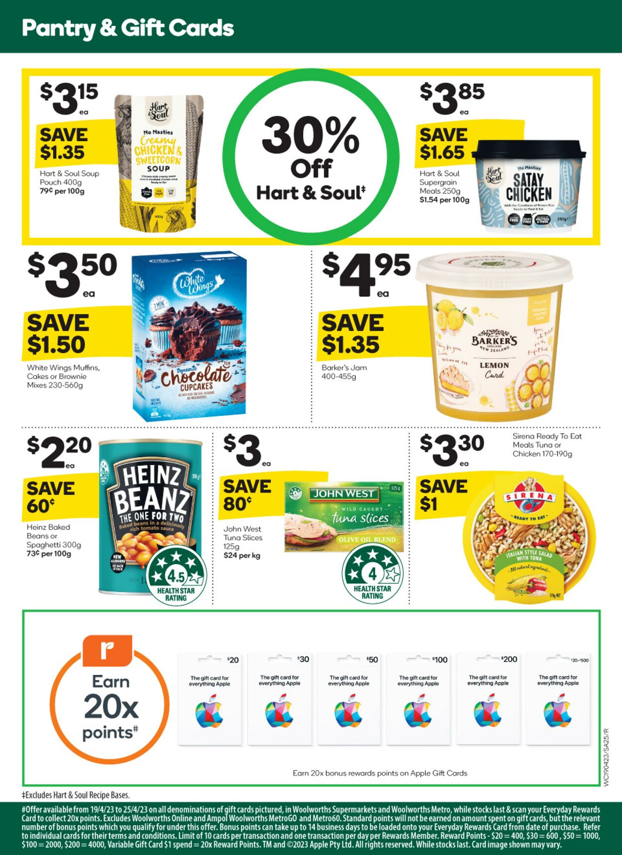 Catalogue Woolworths 19.04.2023 - 25.04.2023