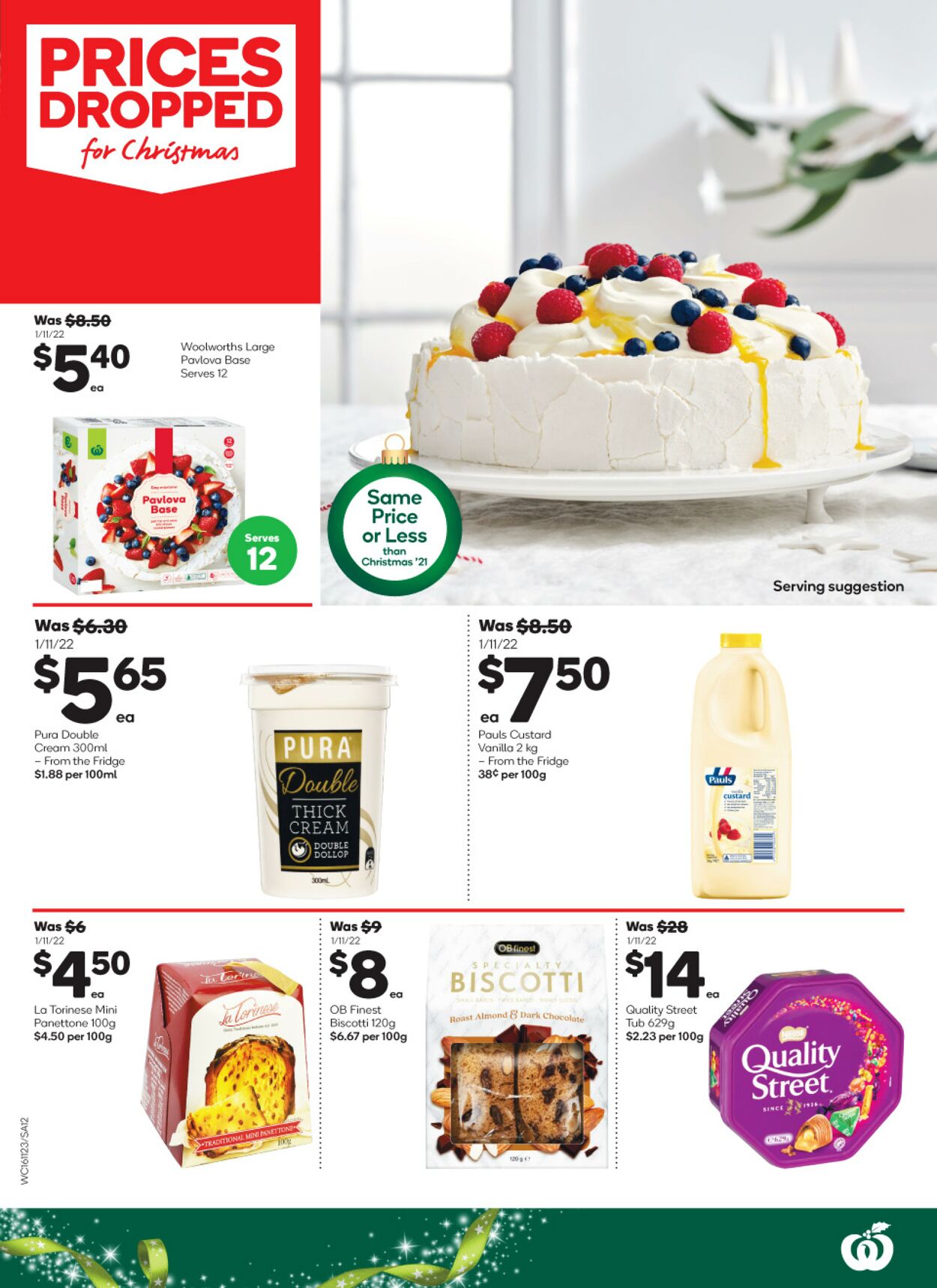 Catalogue Woolworths 16.11.2022 - 22.11.2022