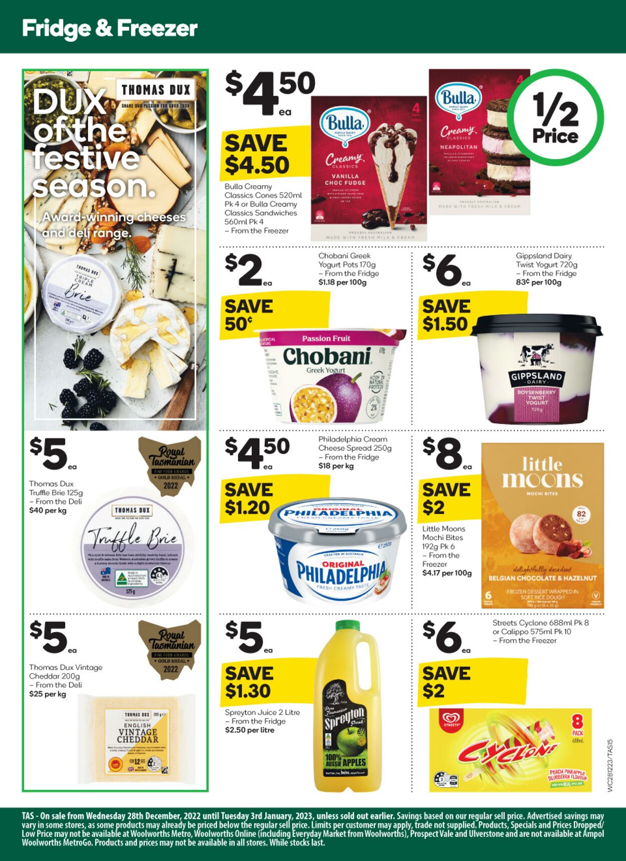 Catalogue Woolworths 28.12.2022 - 03.01.2023