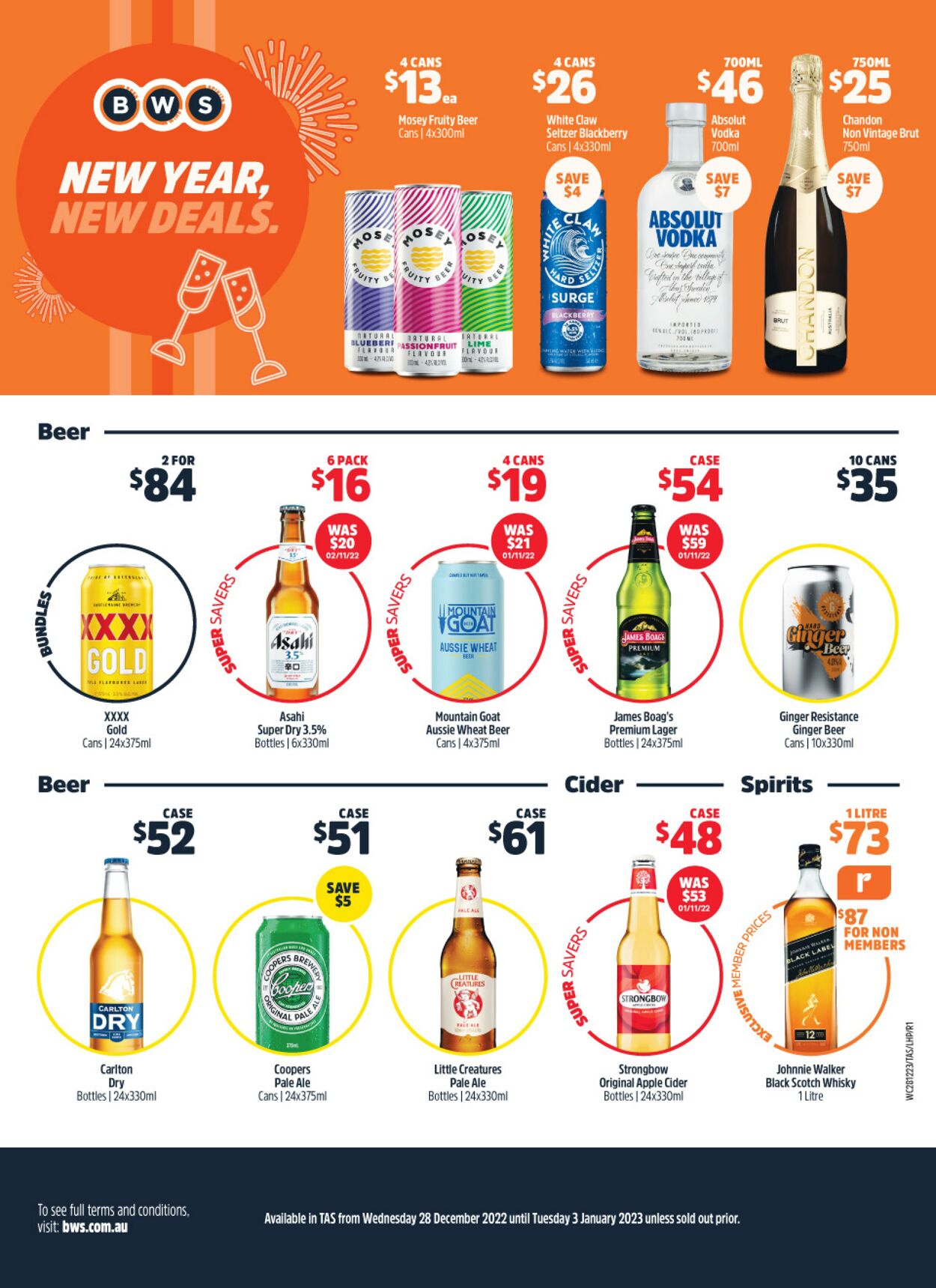 Catalogue Woolworths 28.12.2022 - 03.01.2023