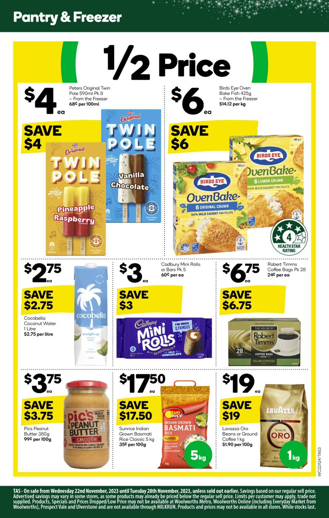 Catalogue Woolworths 22.11.2023 - 28.11.2023