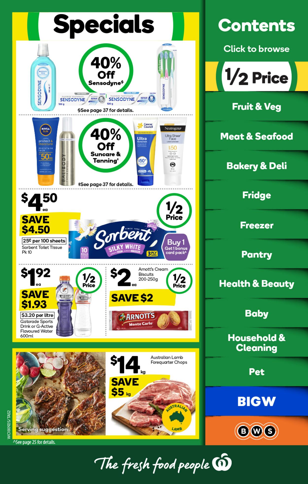 Catalogue Woolworths 18.09.2024 - 24.09.2024