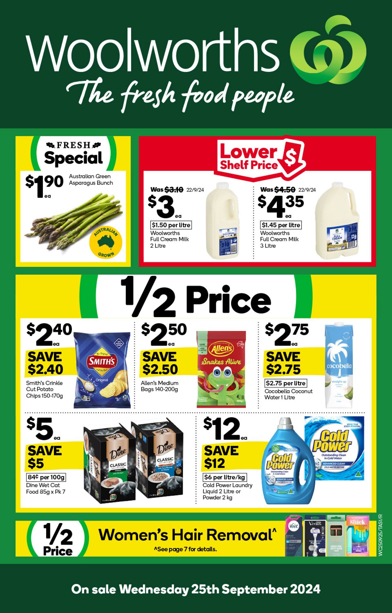 Catalogue Woolworths 25.09.2024 - 01.10.2024