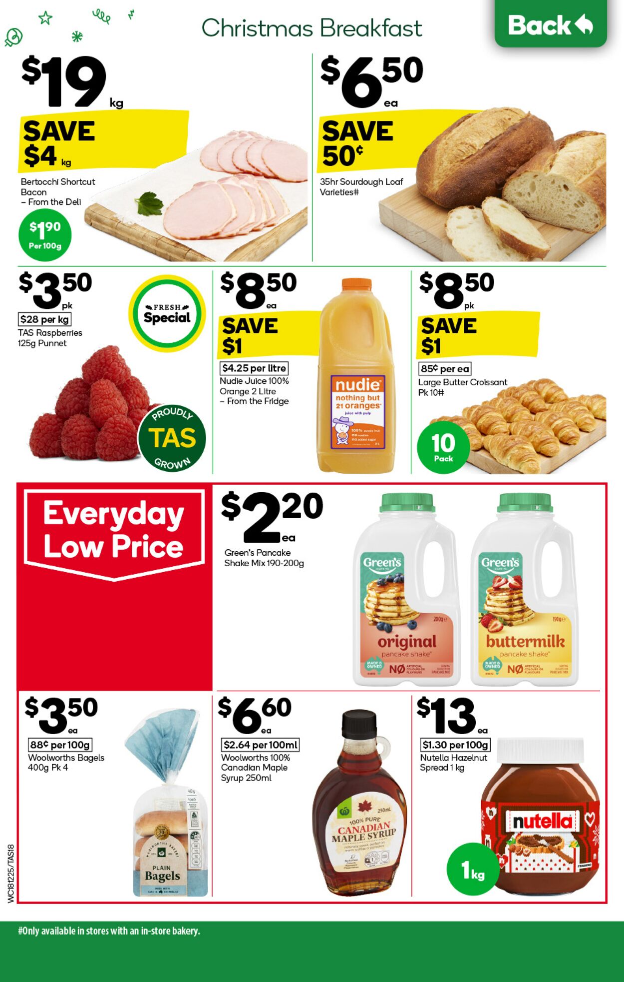 Catalogue Woolworths 18.12.2024 - 24.12.2024