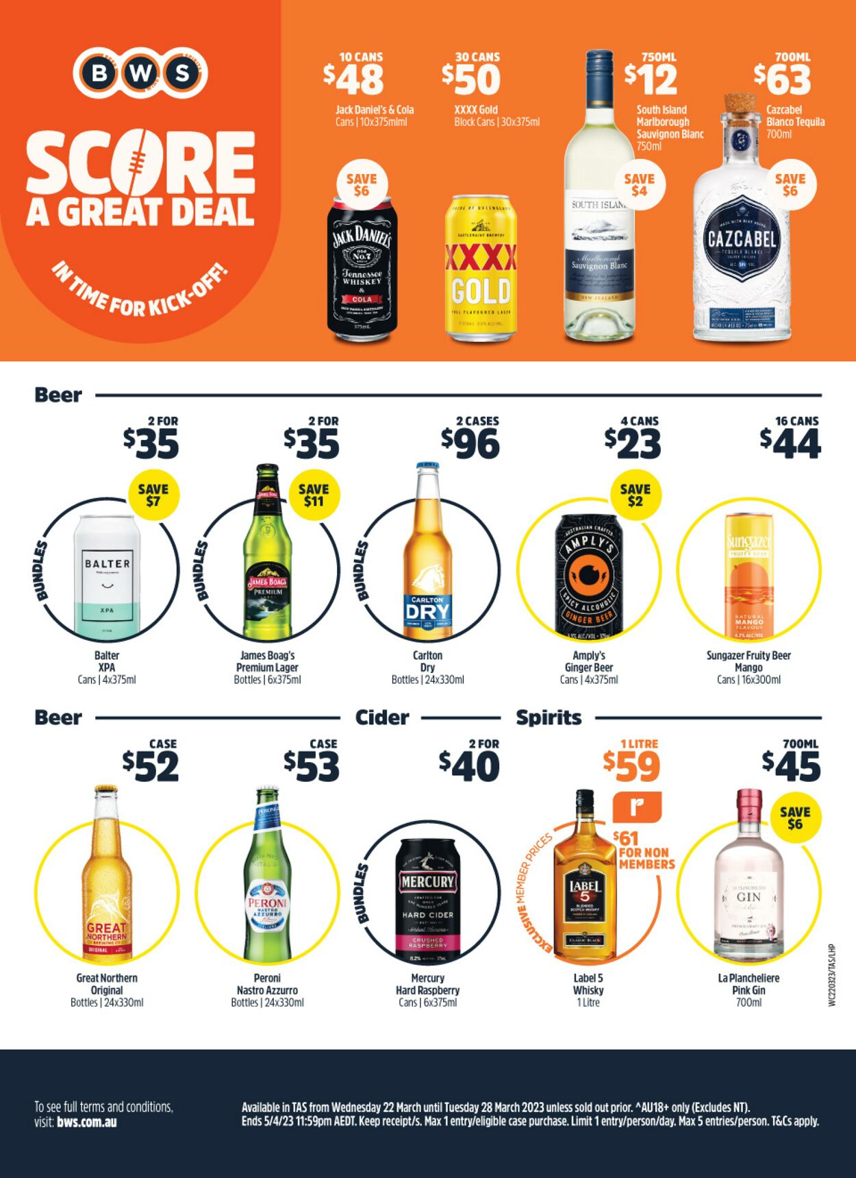 Catalogue Woolworths 22.03.2023 - 28.03.2023