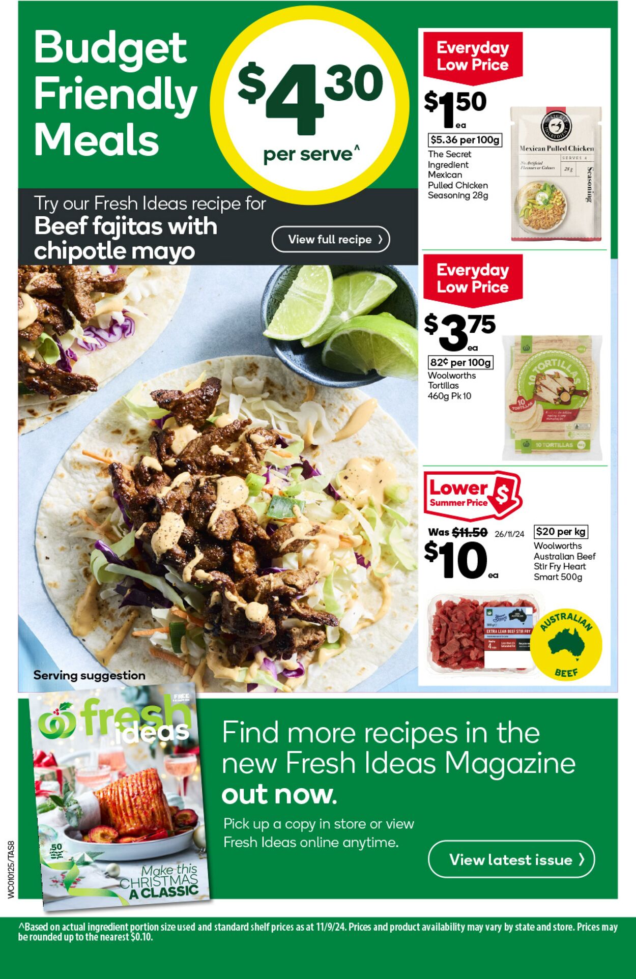 Catalogue Woolworths 01.01.2025 - 07.01.2025