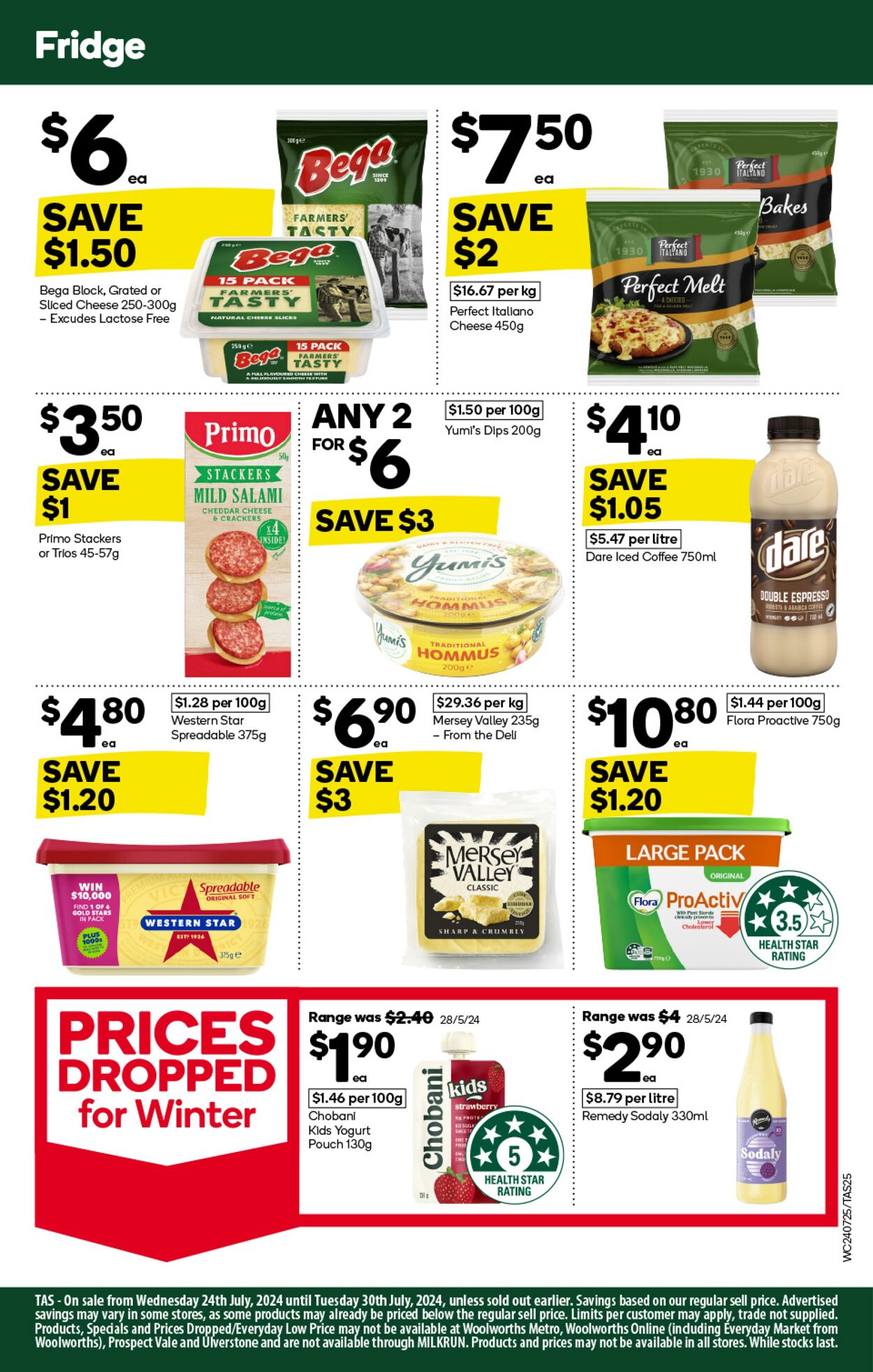 Catalogue Woolworths 24.07.2024 - 30.07.2024