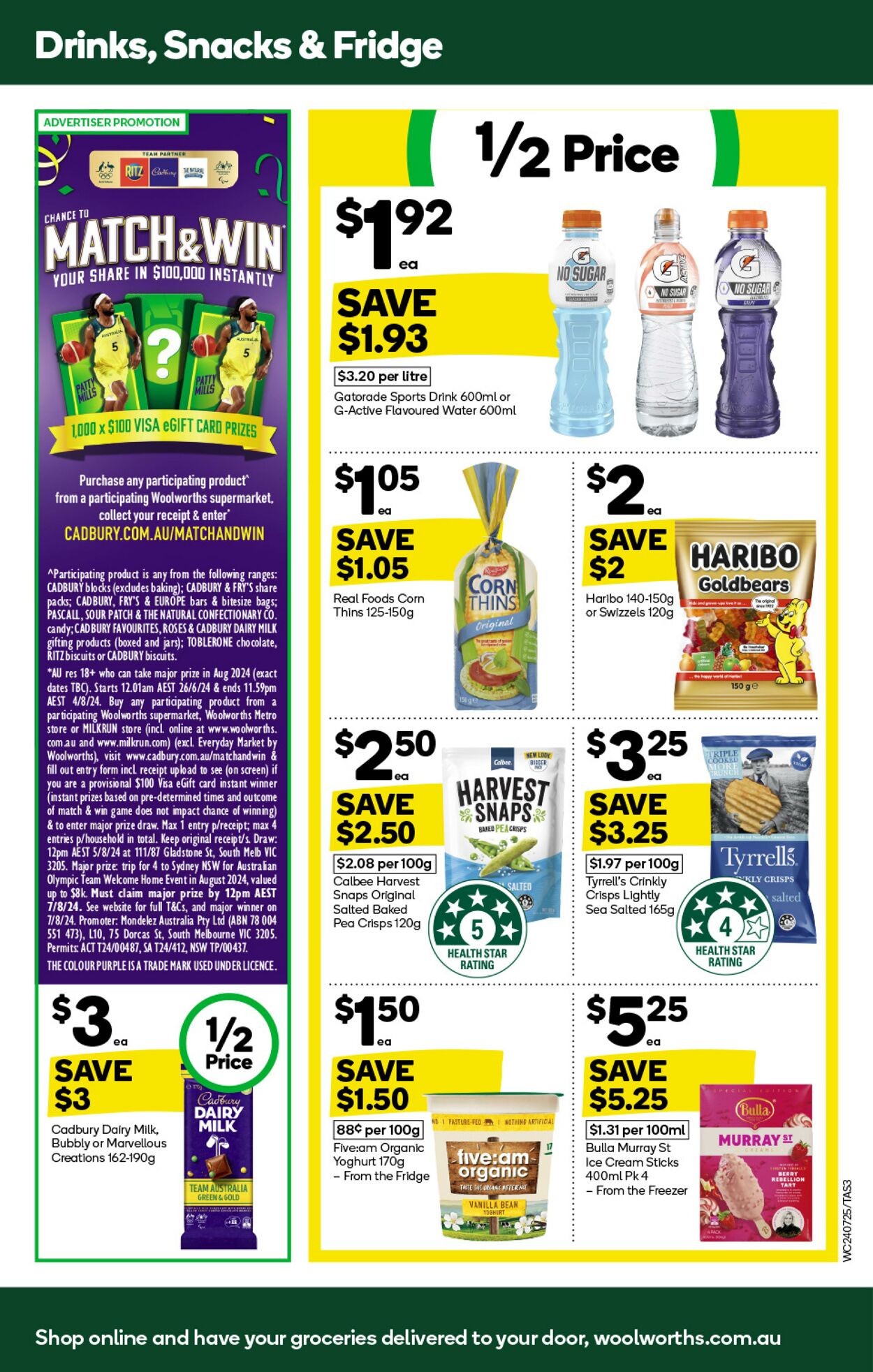 Catalogue Woolworths 24.07.2024 - 30.07.2024