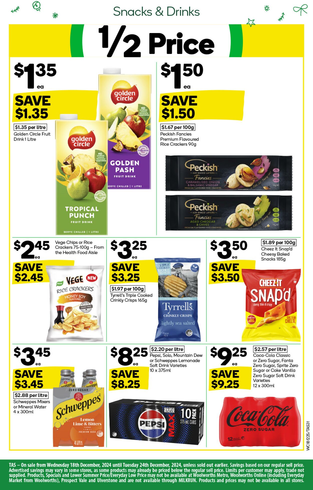 Catalogue Woolworths 18.12.2024 - 24.12.2024