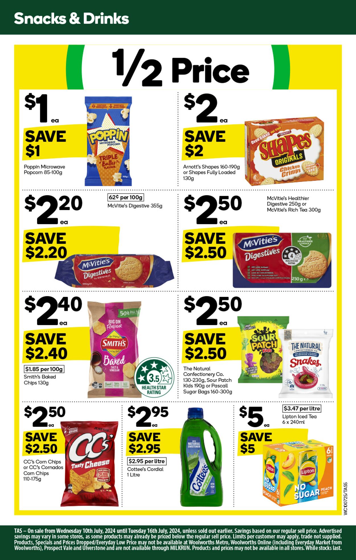 Catalogue Woolworths 10.07.2024 - 16.07.2024