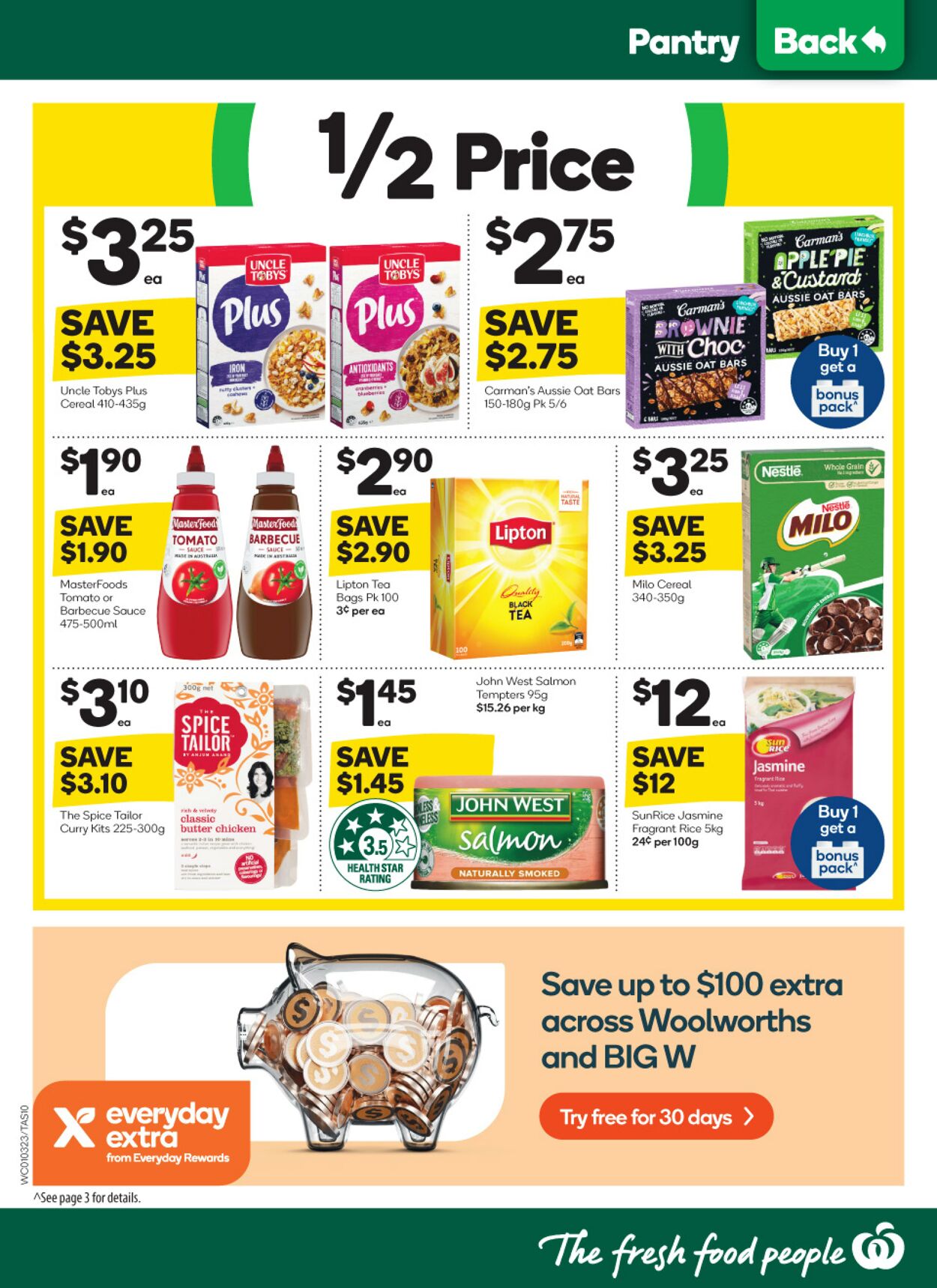 Catalogue Woolworths 01.03.2023 - 07.03.2023