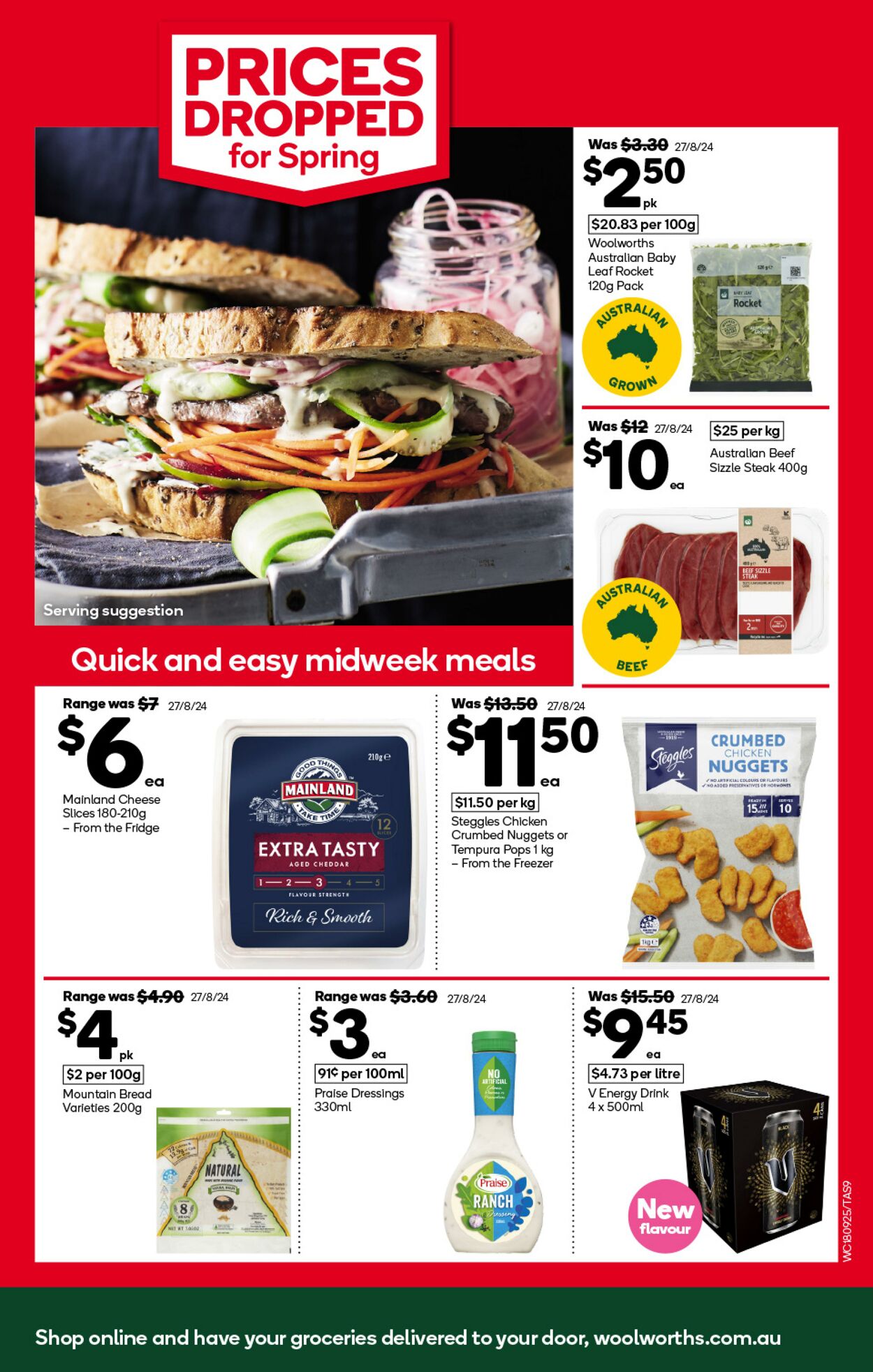 Catalogue Woolworths 18.09.2024 - 24.09.2024