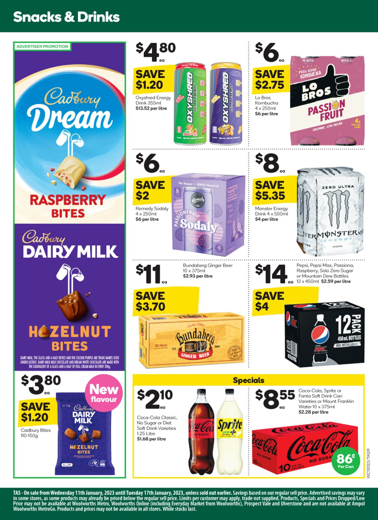 Catalogue Woolworths 11.01.2023 - 17.01.2023