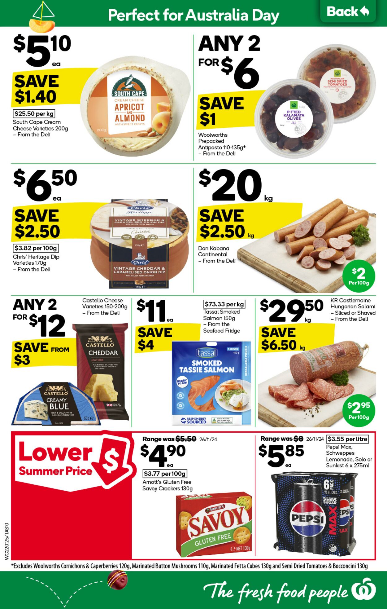 Catalogue Woolworths 22.01.2025 - 28.01.2025