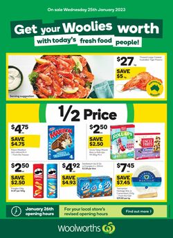 Catalogue Woolworths 25.01.2023-31.01.2023