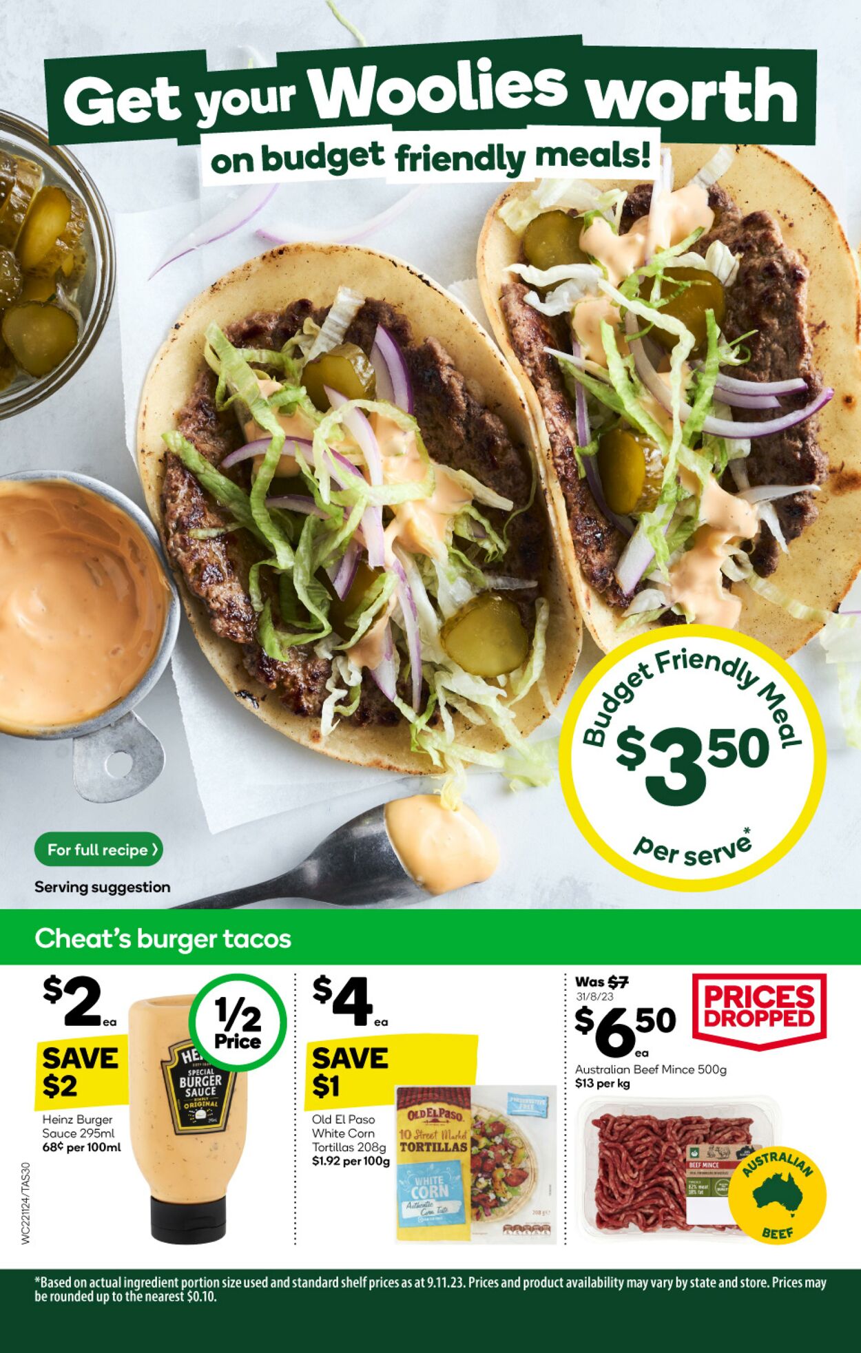 Catalogue Woolworths 22.11.2023 - 28.11.2023