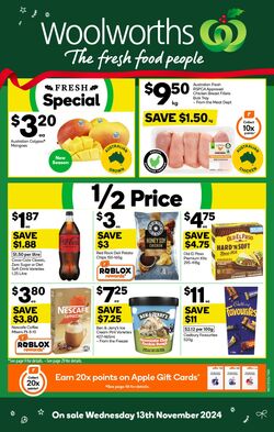 Catalogue Woolworths 13.11.2024 - 19.11.2024