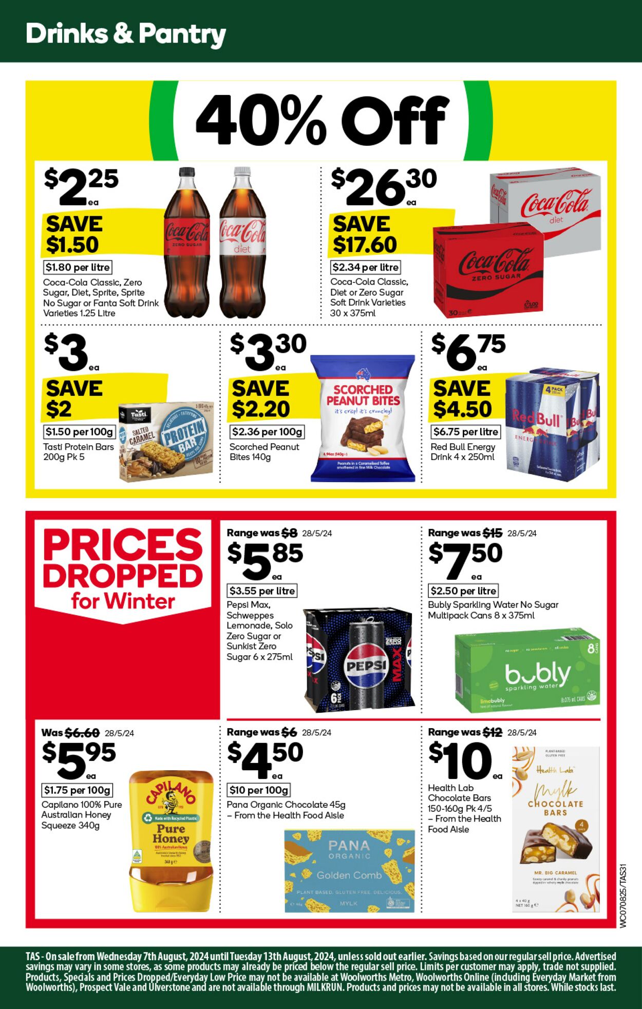 Catalogue Woolworths 07.08.2024 - 13.08.2024