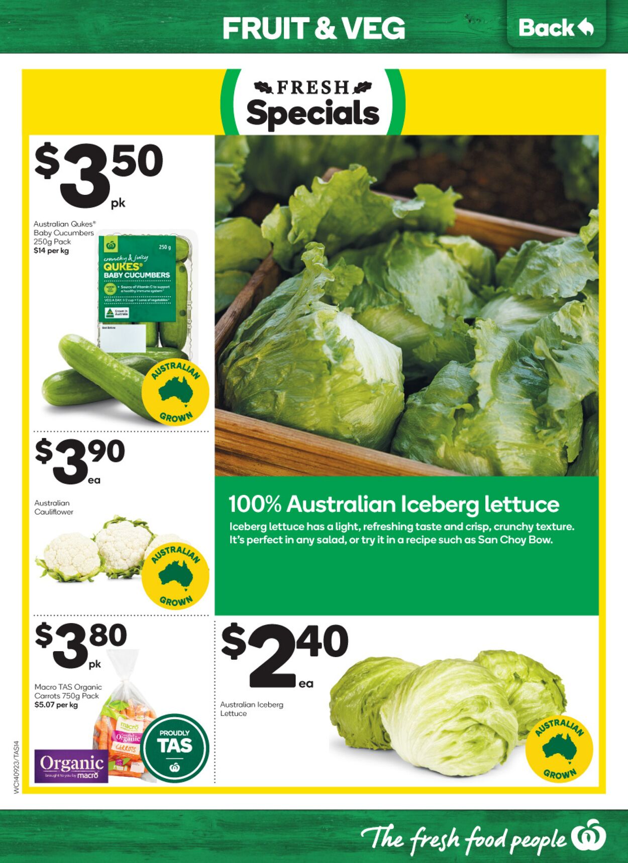 Catalogue Woolworths 14.09.2022 - 20.09.2022