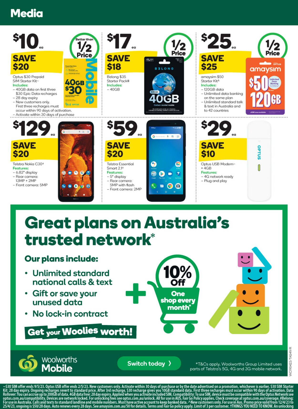 Catalogue Woolworths 19.04.2023 - 25.04.2023