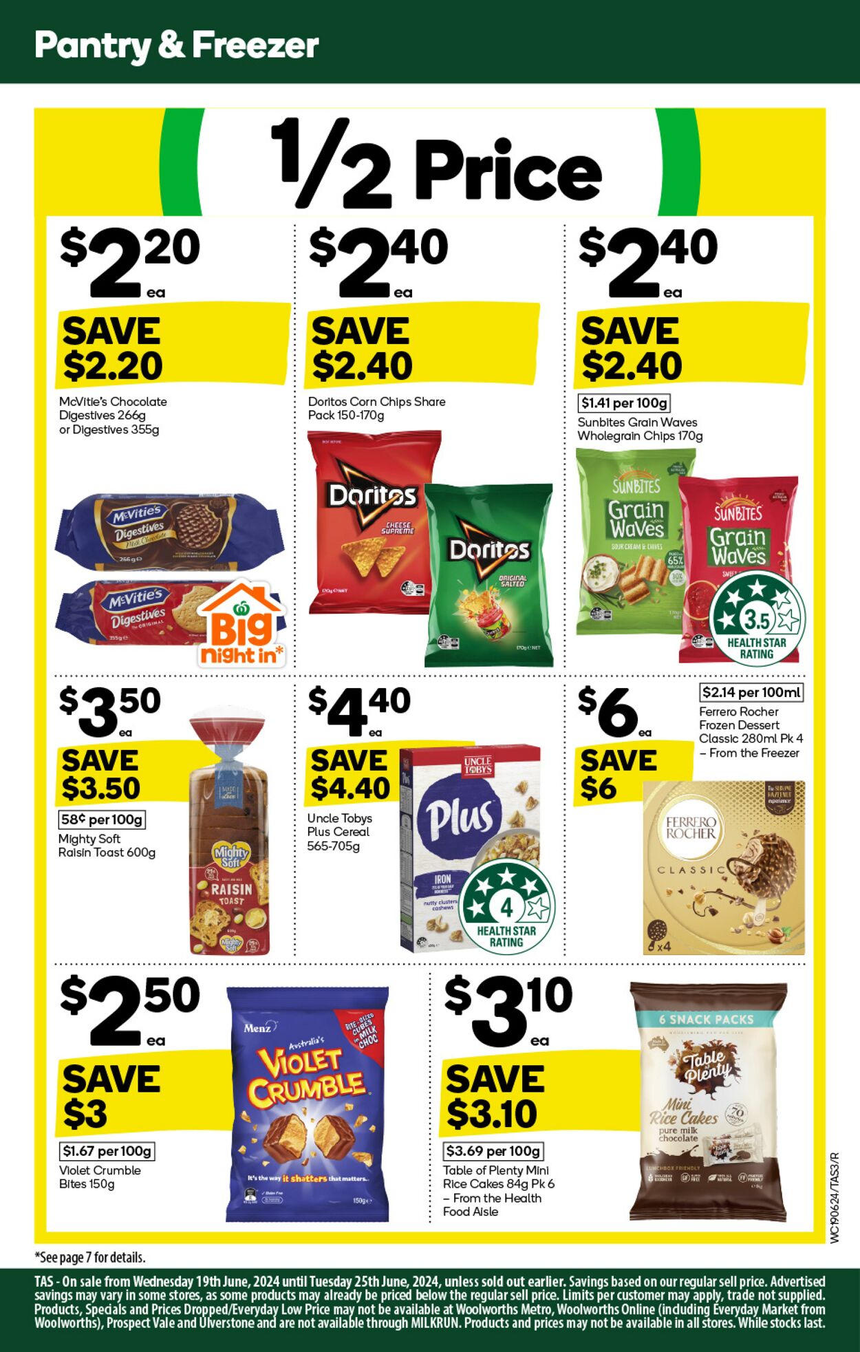 Catalogue Woolworths 19.06.2024 - 25.06.2024