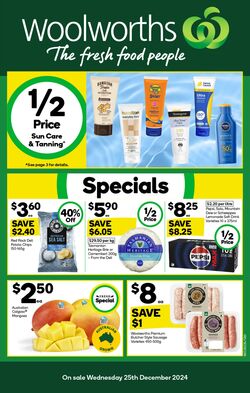 Catalogue Woolworths 25.12.2024 - 31.12.2024