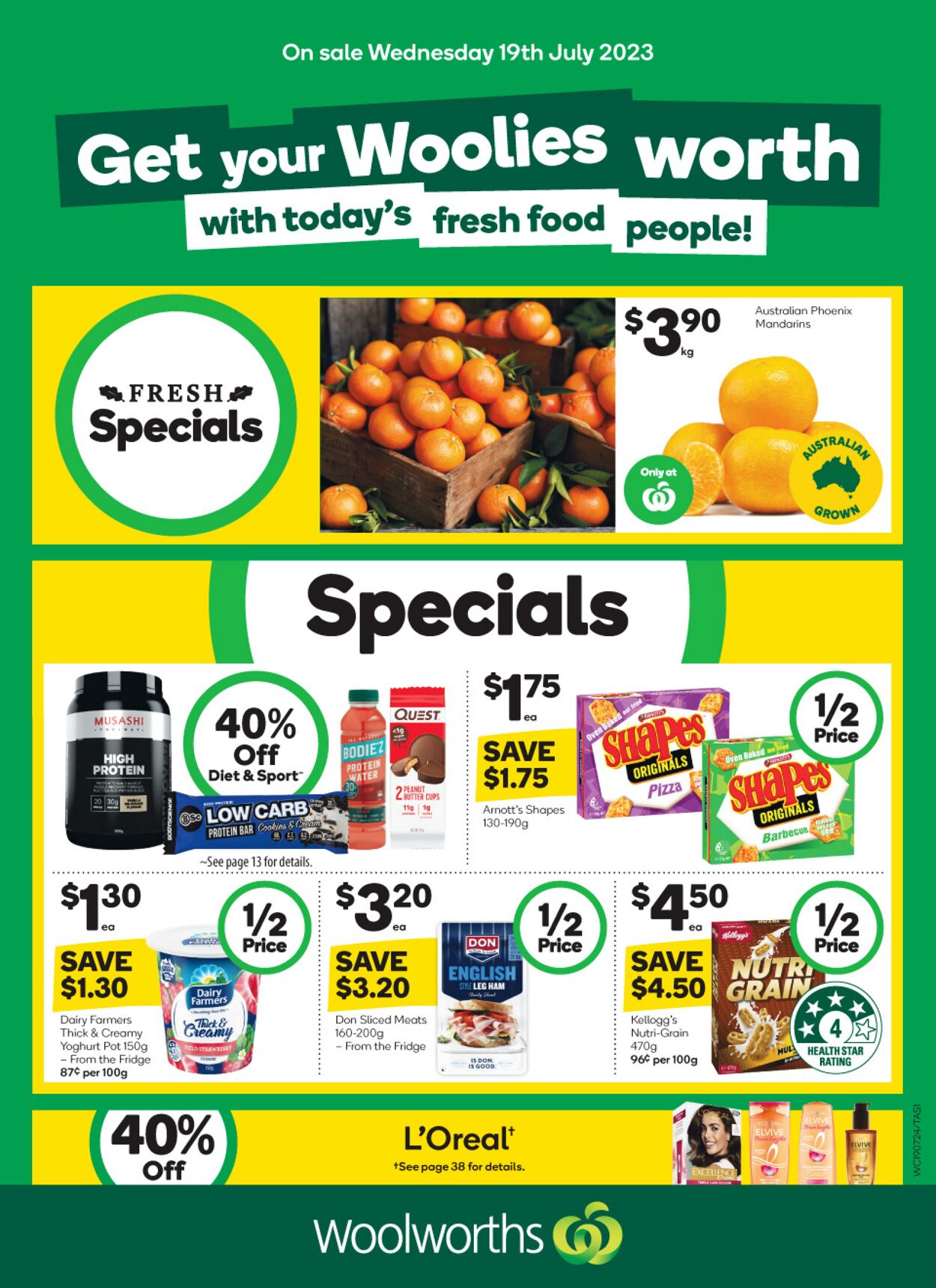 Catalogue Woolworths 19.07.2023 - 25.07.2023