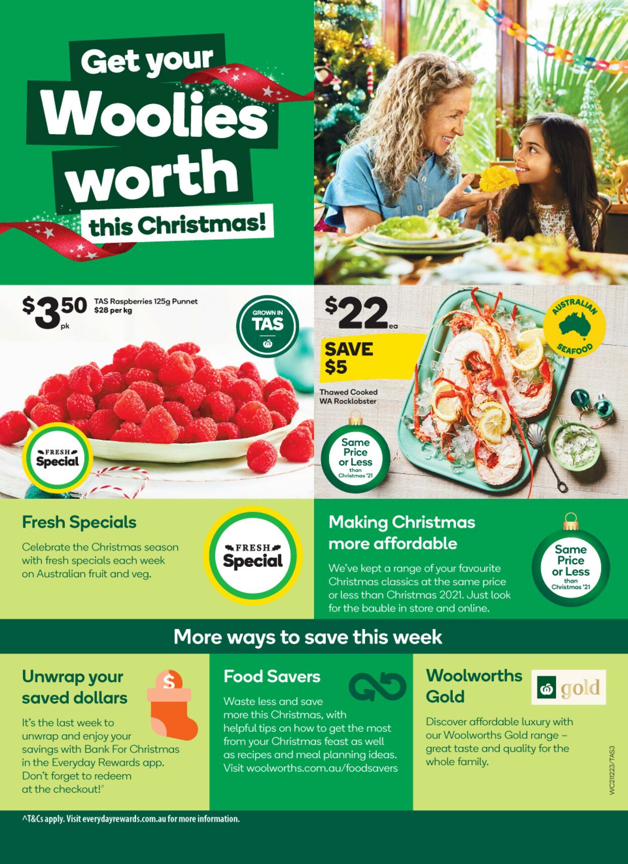 Catalogue Woolworths 21.12.2022 - 27.12.2022