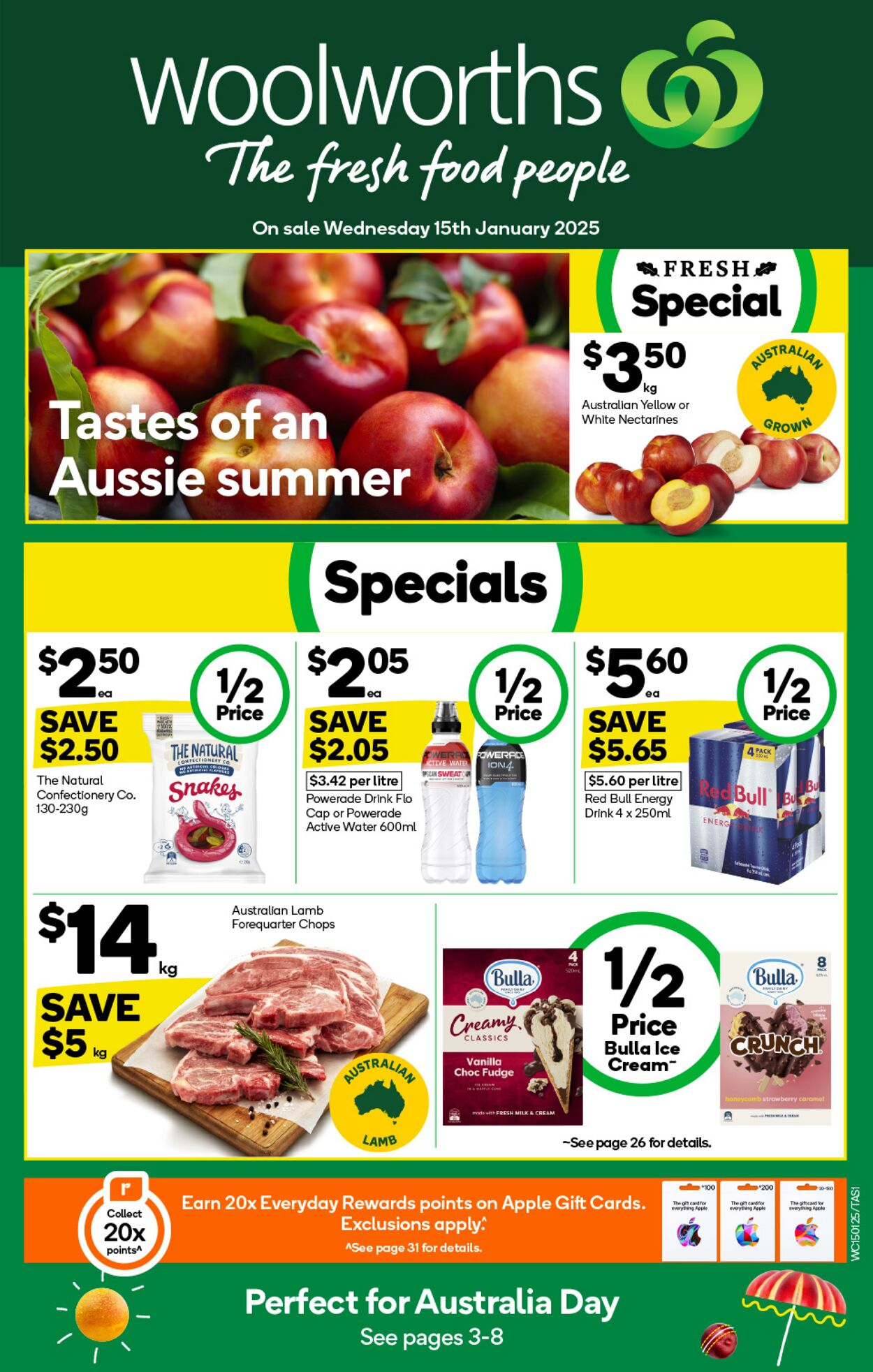 Catalogue Woolworths 15.01.2025 - 21.01.2025