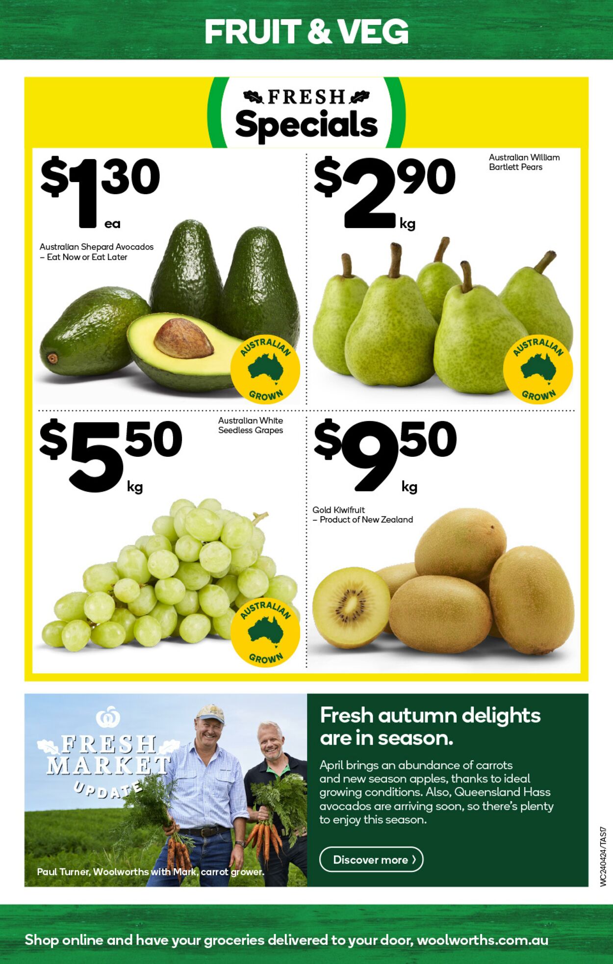 Catalogue Woolworths 24.04.2024 - 30.04.2024