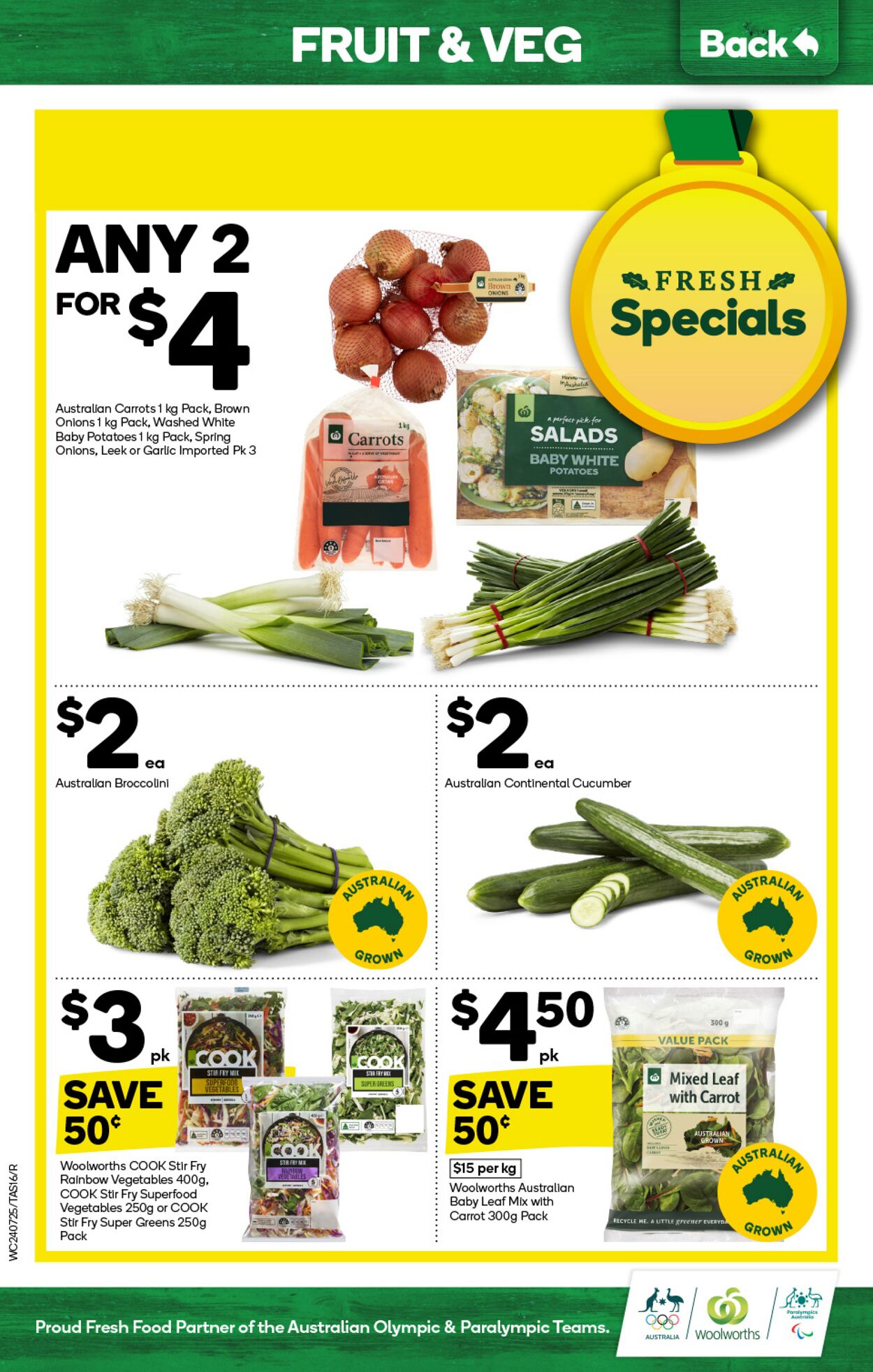 Catalogue Woolworths 24.07.2024 - 30.07.2024