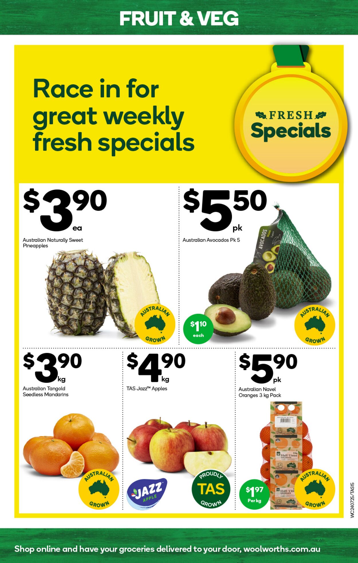 Catalogue Woolworths 24.07.2024 - 30.07.2024