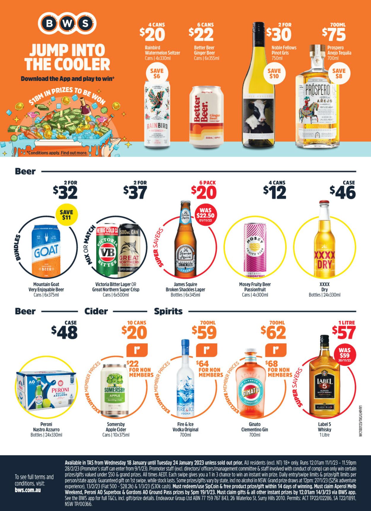 Catalogue Woolworths 18.01.2023 - 24.01.2023