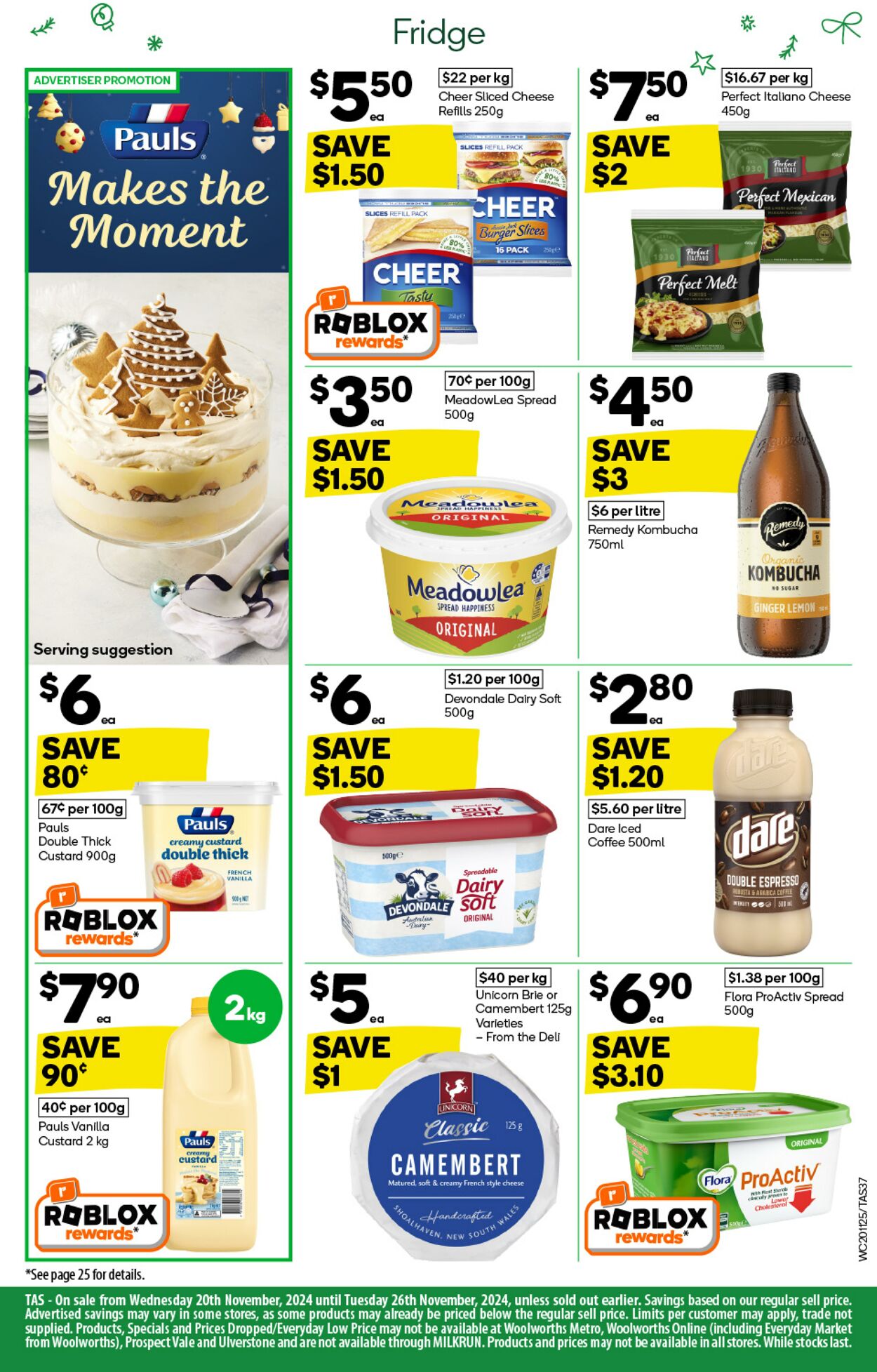 Catalogue Woolworths 20.11.2024 - 26.11.2024