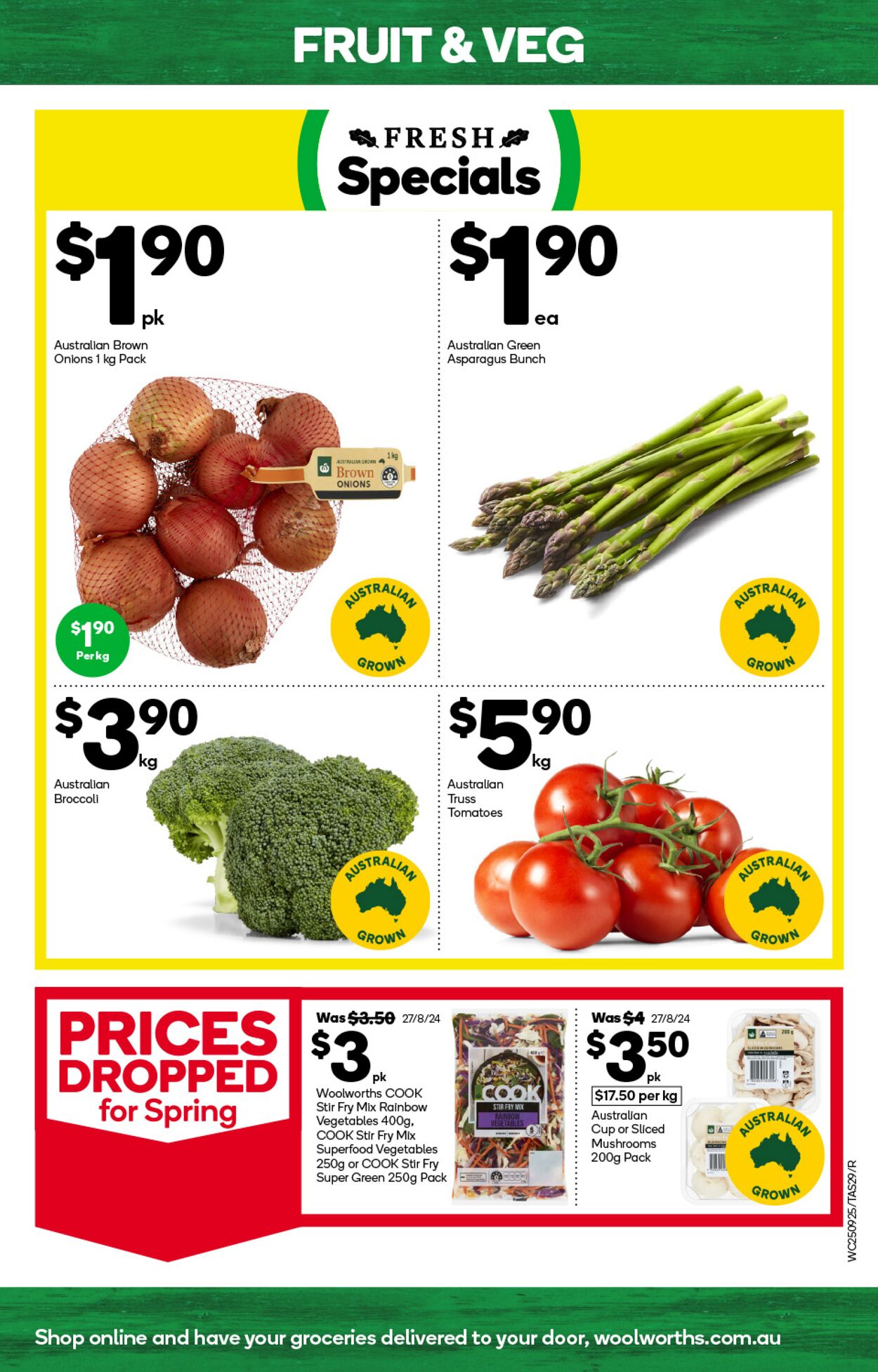 Catalogue Woolworths 25.09.2024 - 01.10.2024