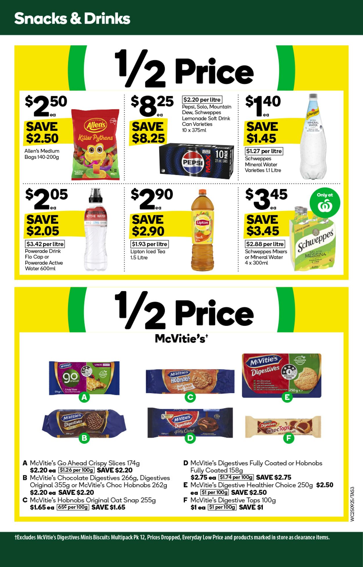 Catalogue Woolworths 25.09.2024 - 01.10.2024