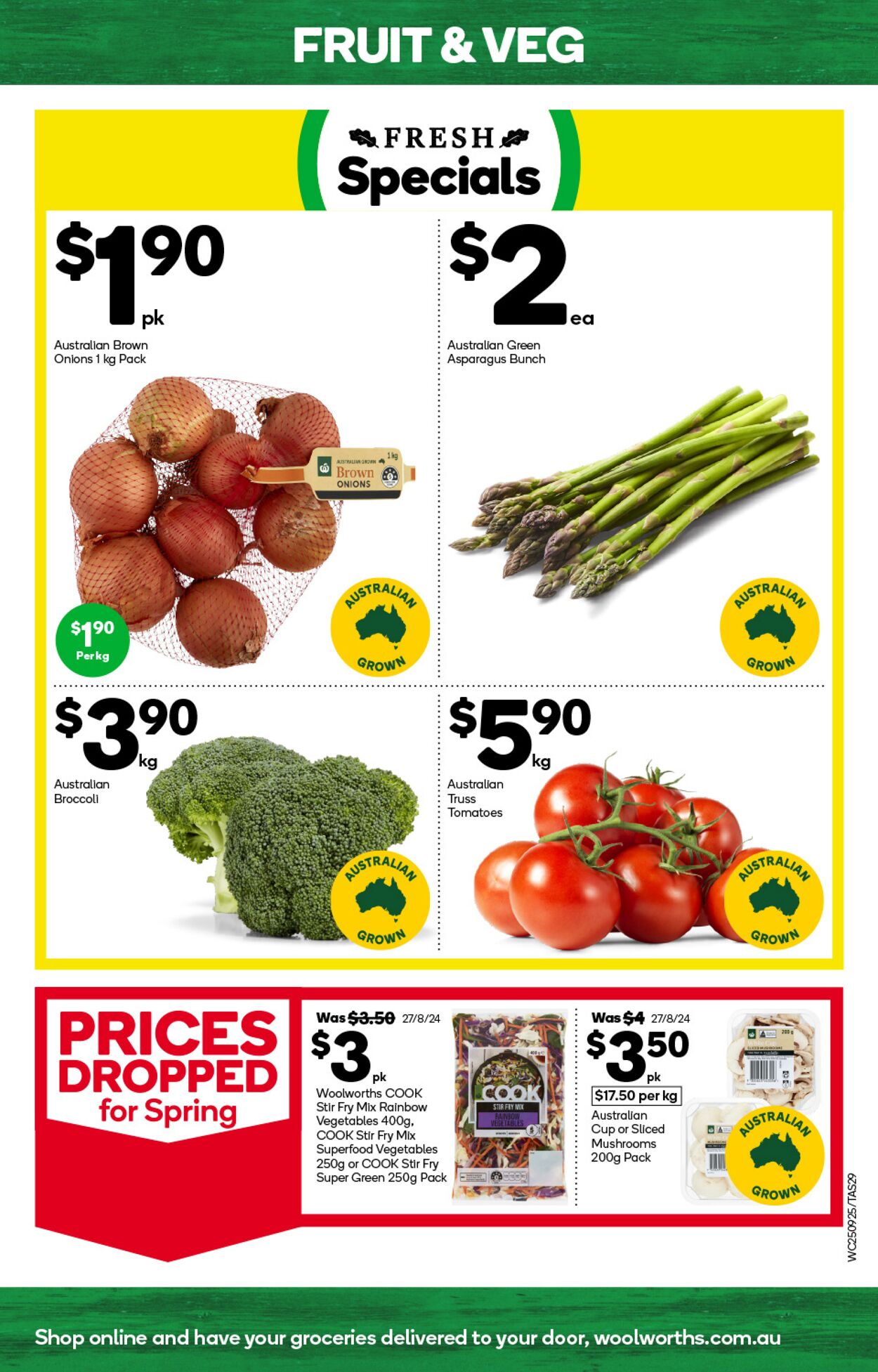 Catalogue Woolworths 25.09.2024 - 01.10.2024