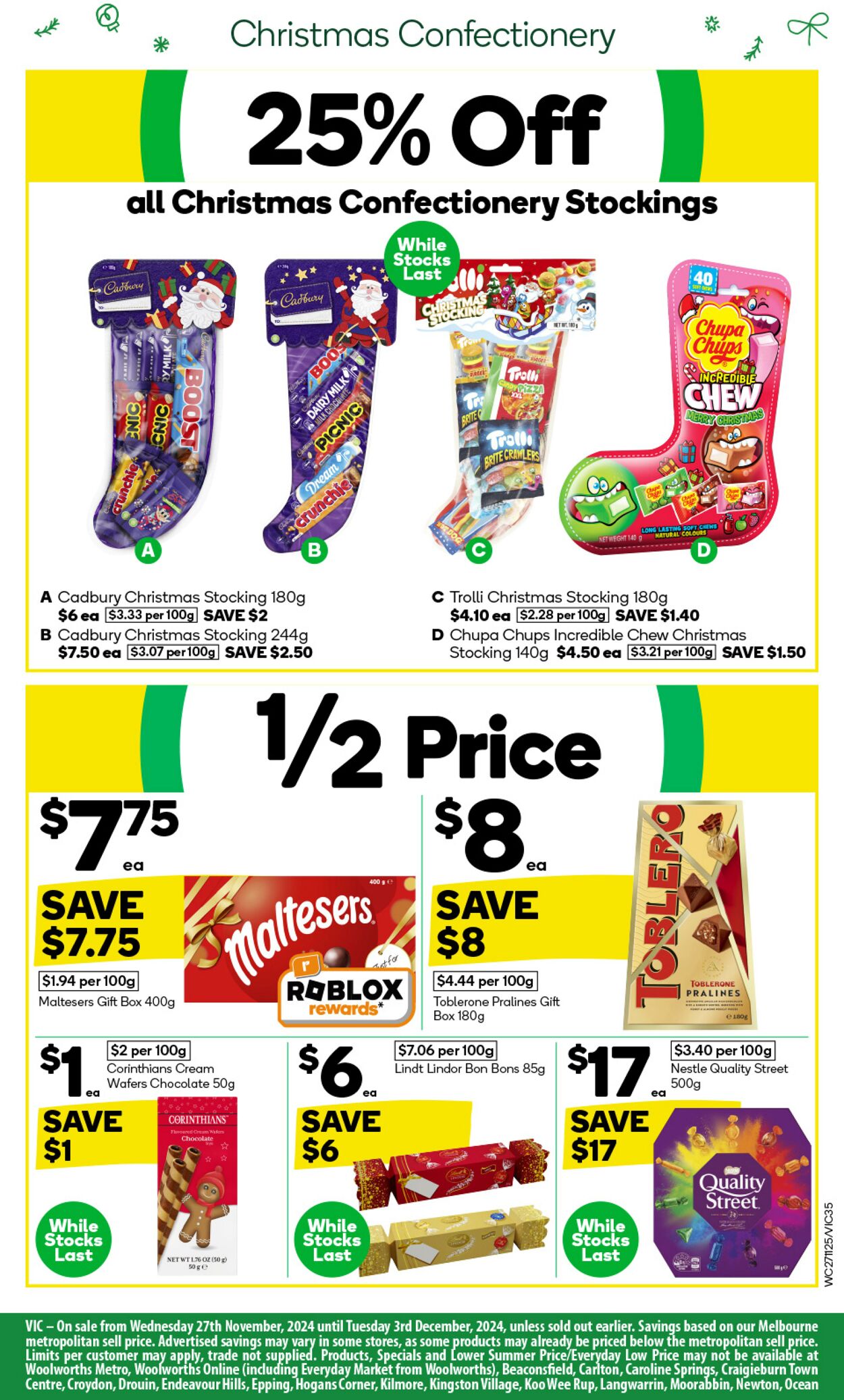 Catalogue Woolworths 27.11.2024 - 03.12.2024