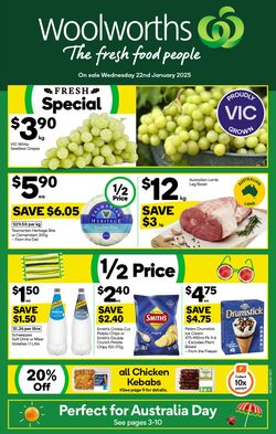 Catalogue Woolworths 22.01.2025 - 28.01.2025