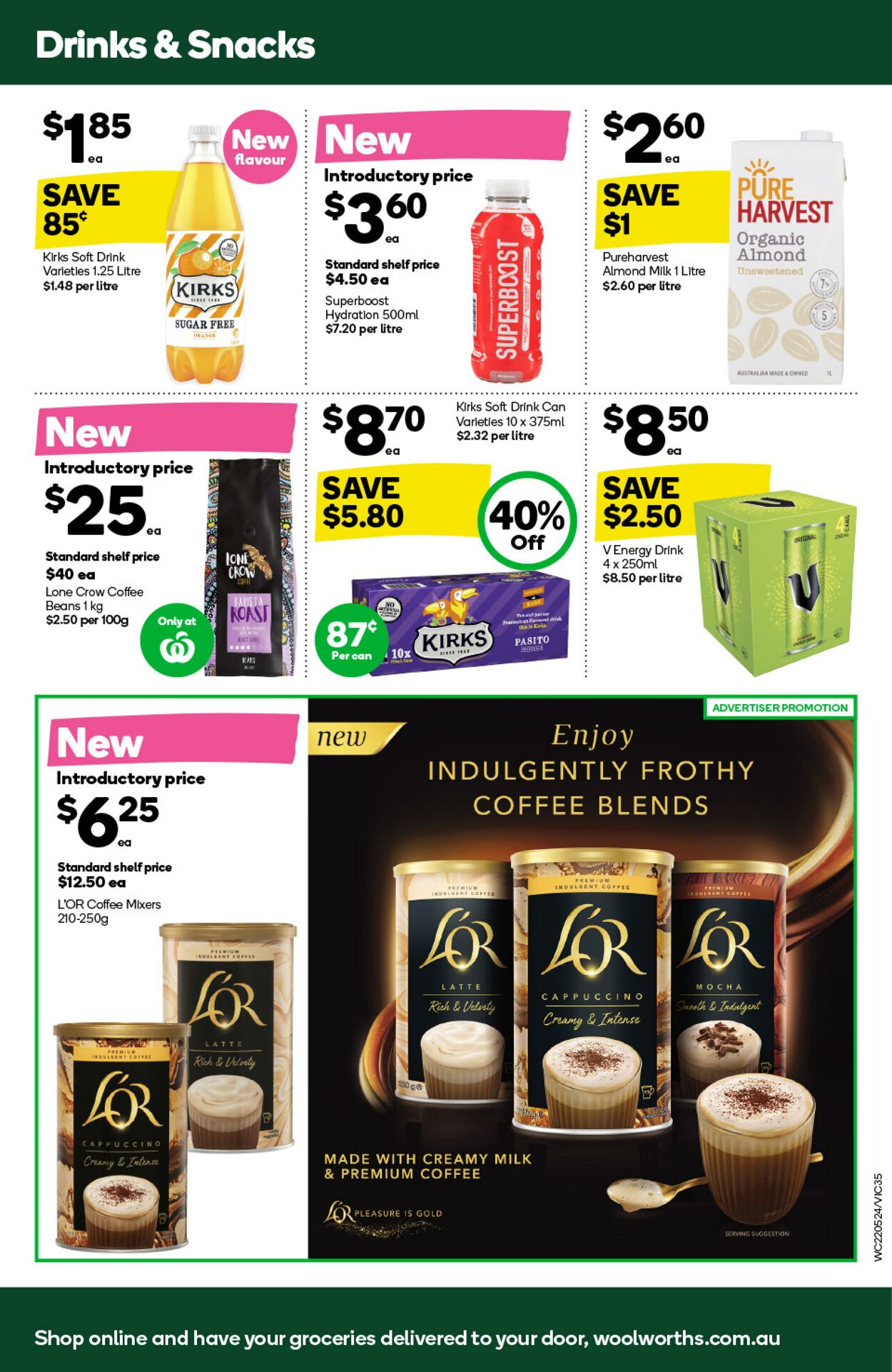 Catalogue Woolworths 22.05.2024 - 28.05.2024