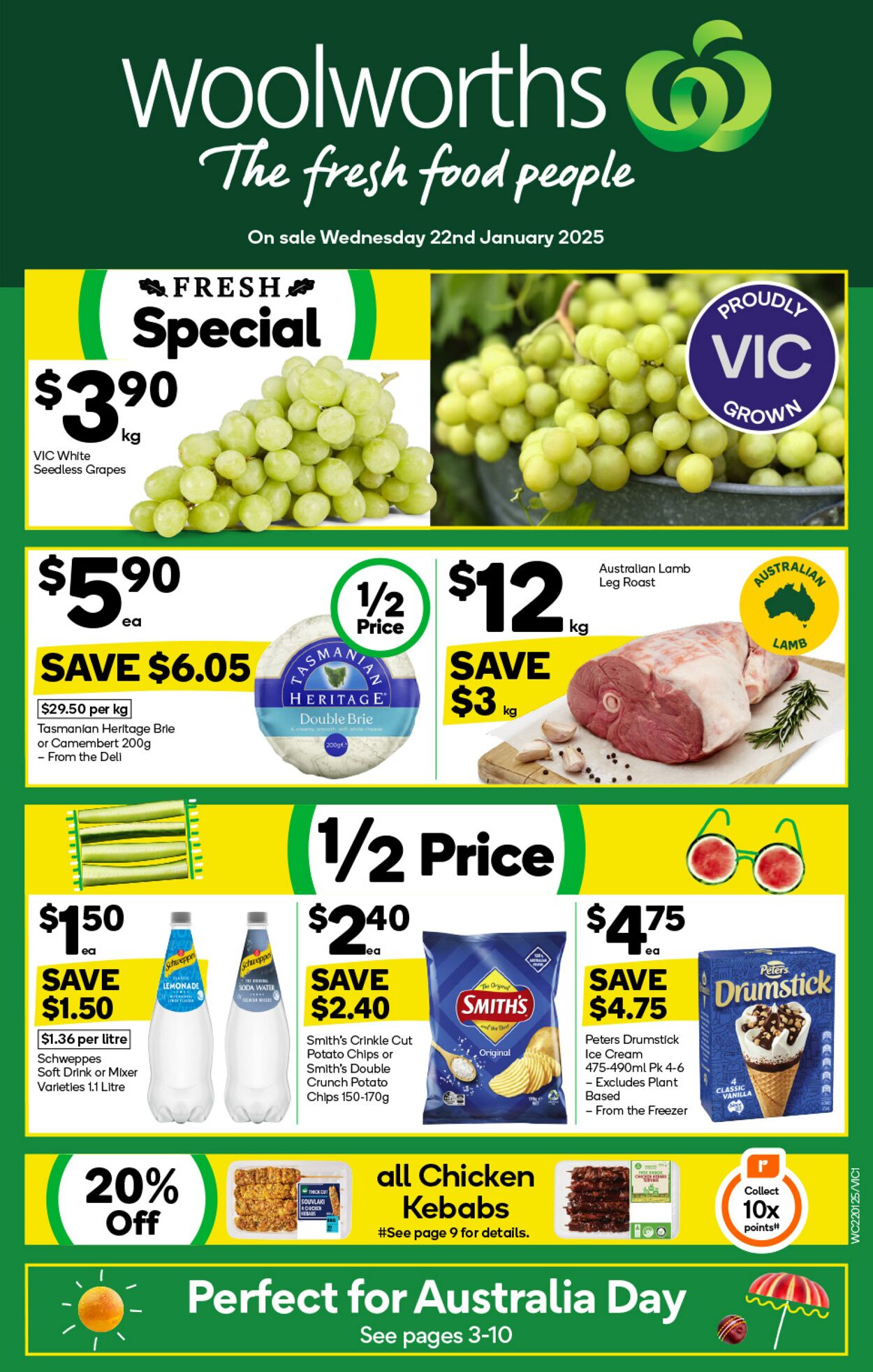 Catalogue Woolworths 22.01.2025 - 28.01.2025