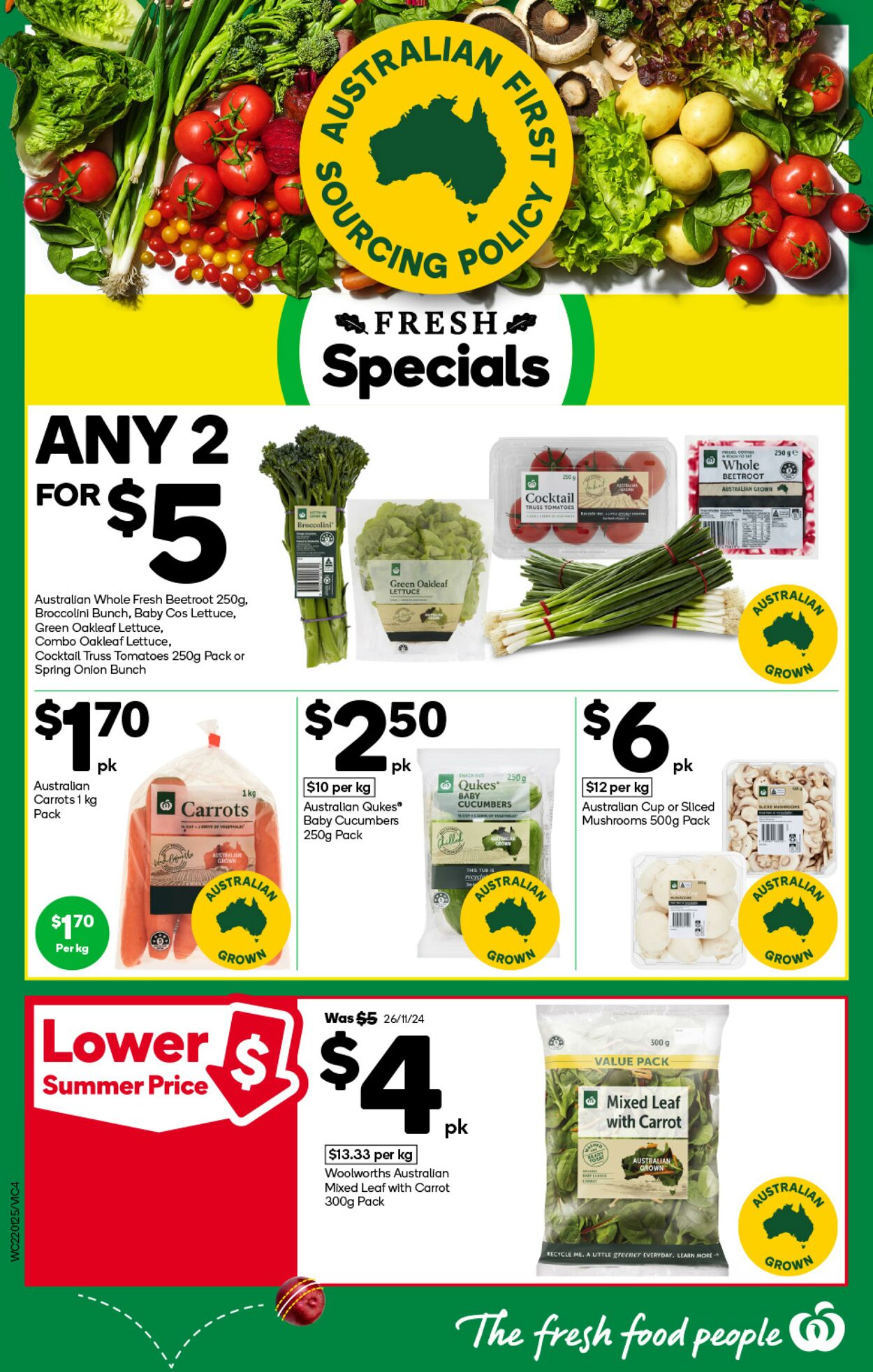 Catalogue Woolworths 22.01.2025 - 28.01.2025