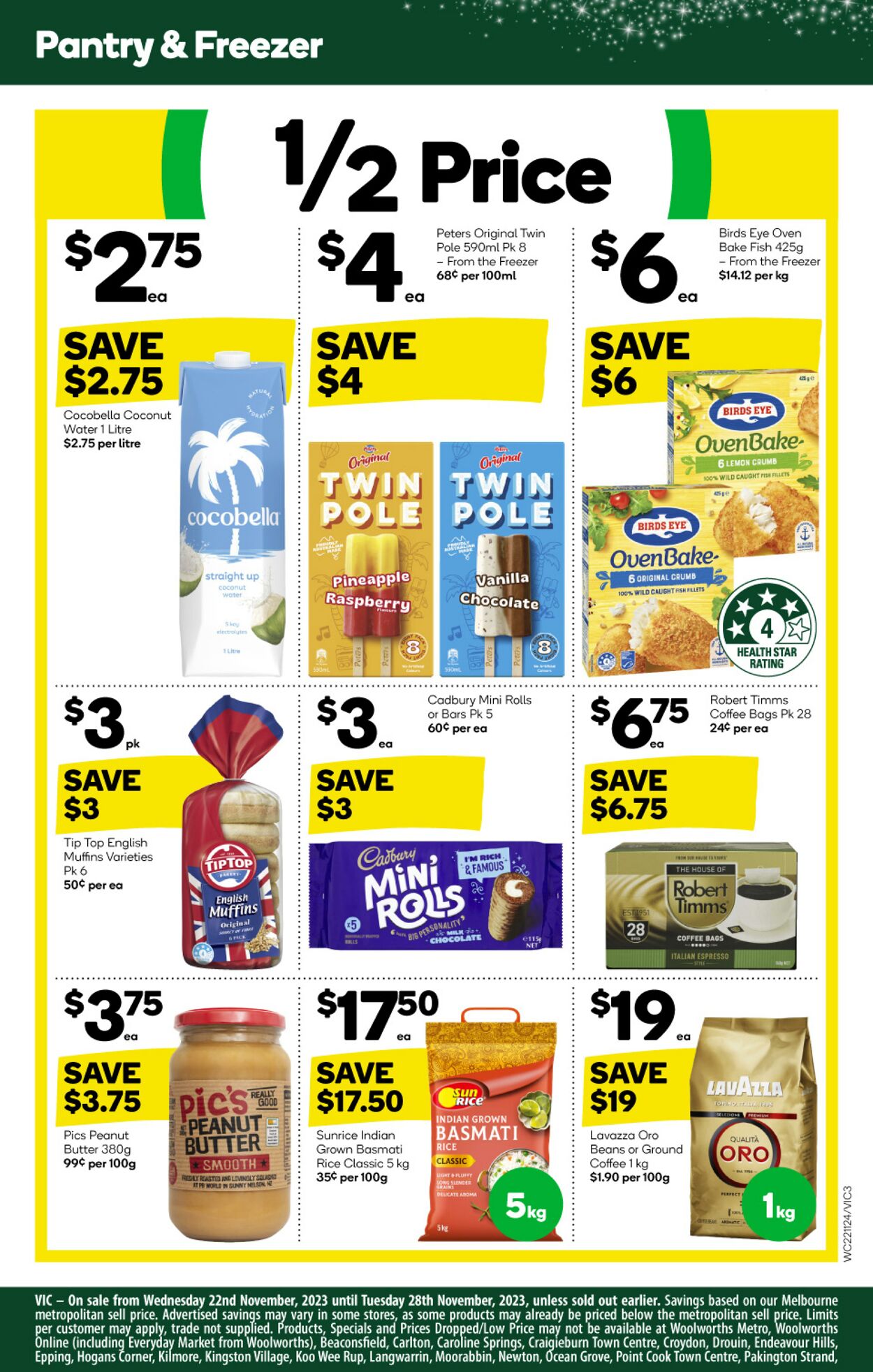 Catalogue Woolworths 22.11.2023 - 28.11.2023