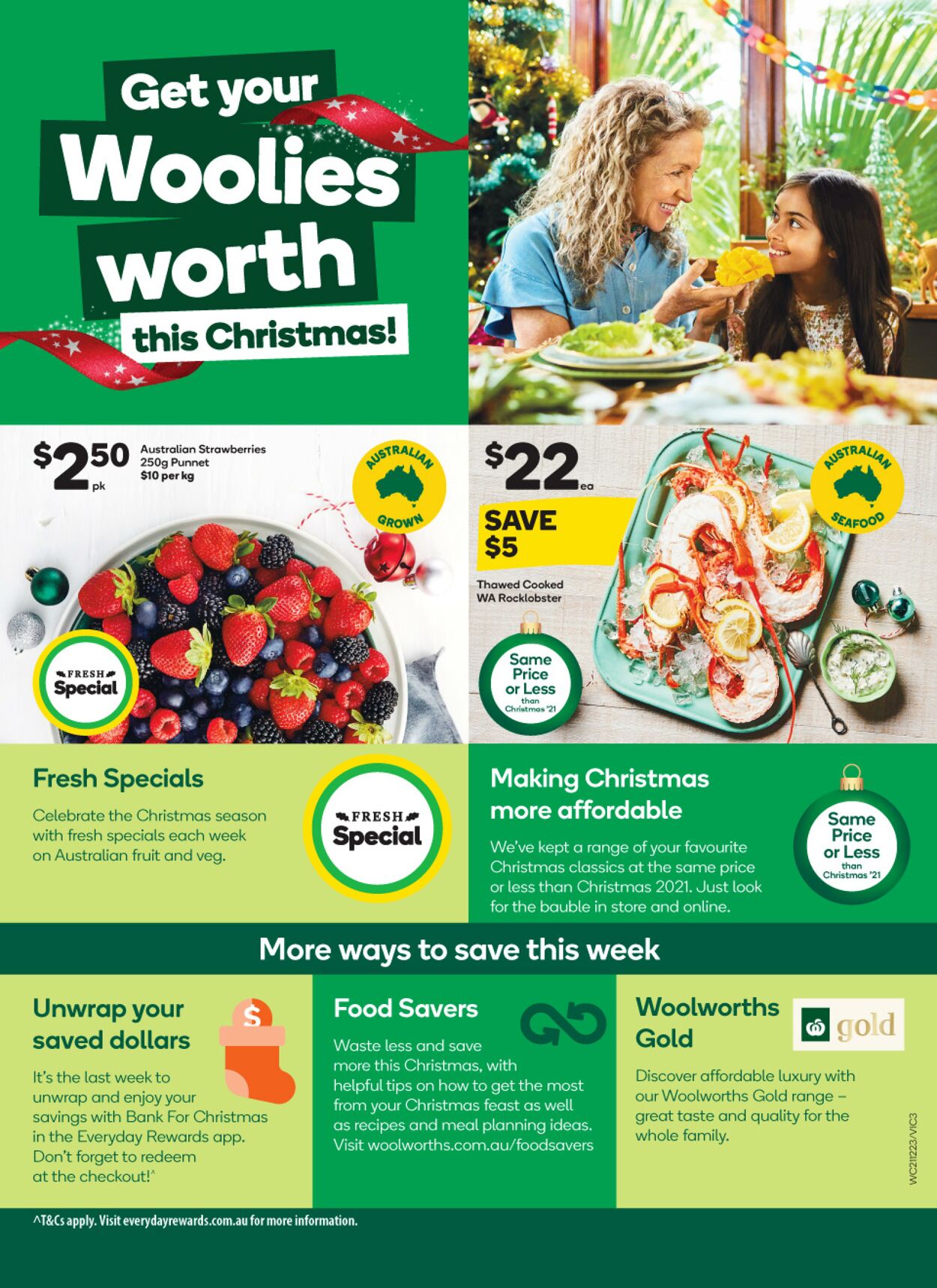 Catalogue Woolworths 21.12.2022 - 27.12.2022