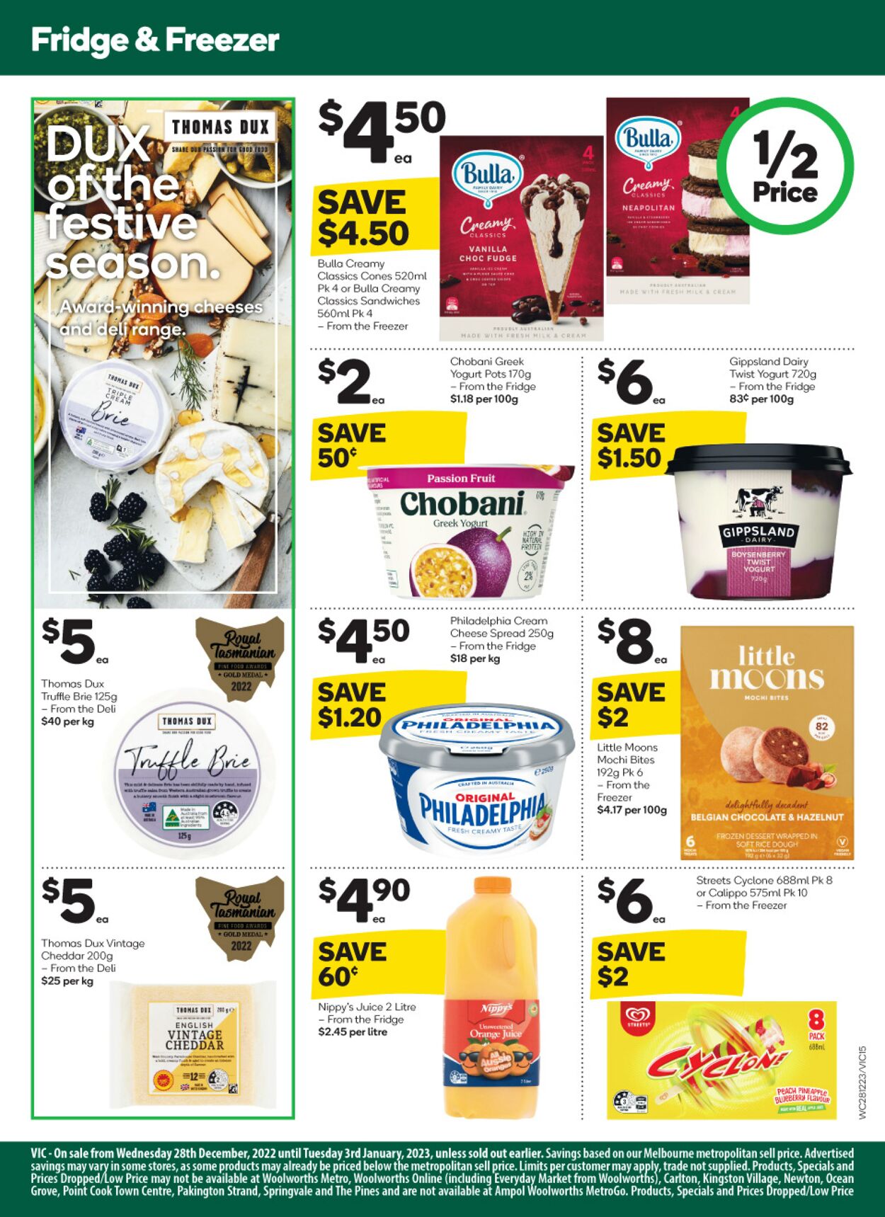 Catalogue Woolworths 28.12.2022 - 03.01.2023